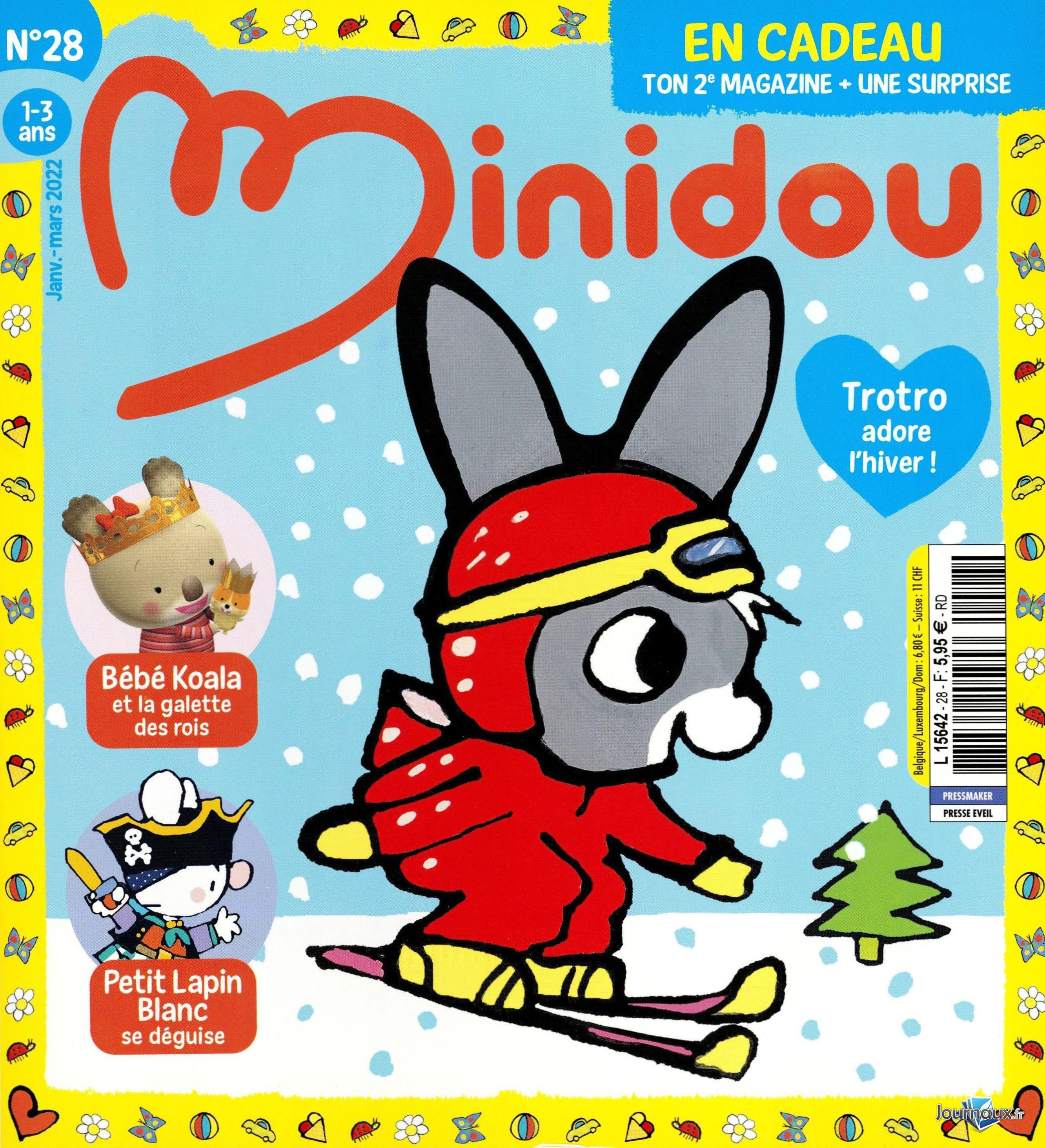 Minidou + 2è Magazine offert + Jouet n° 28 2021-12-30