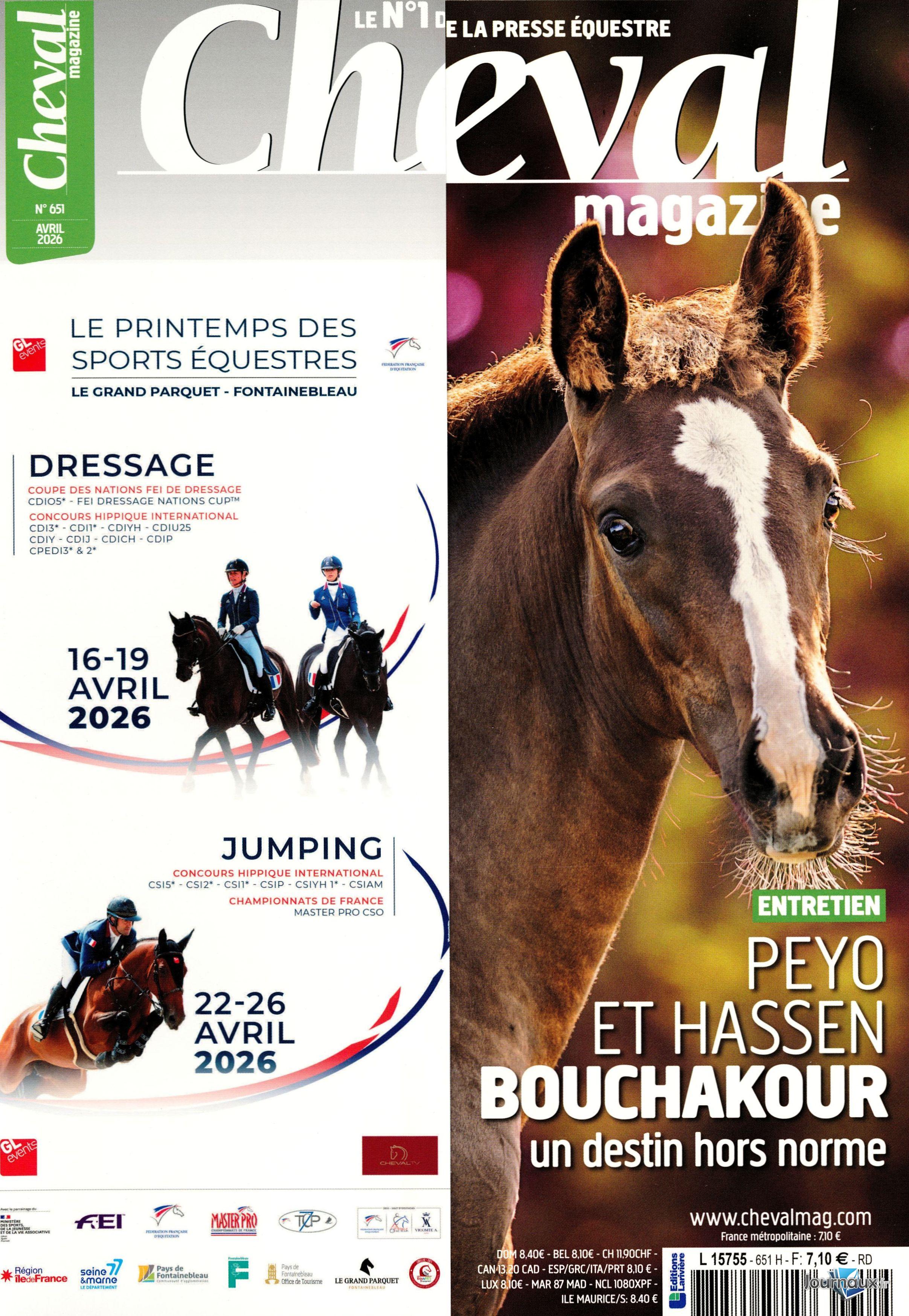 Cheval Magazine  n° 651 2026-03-27