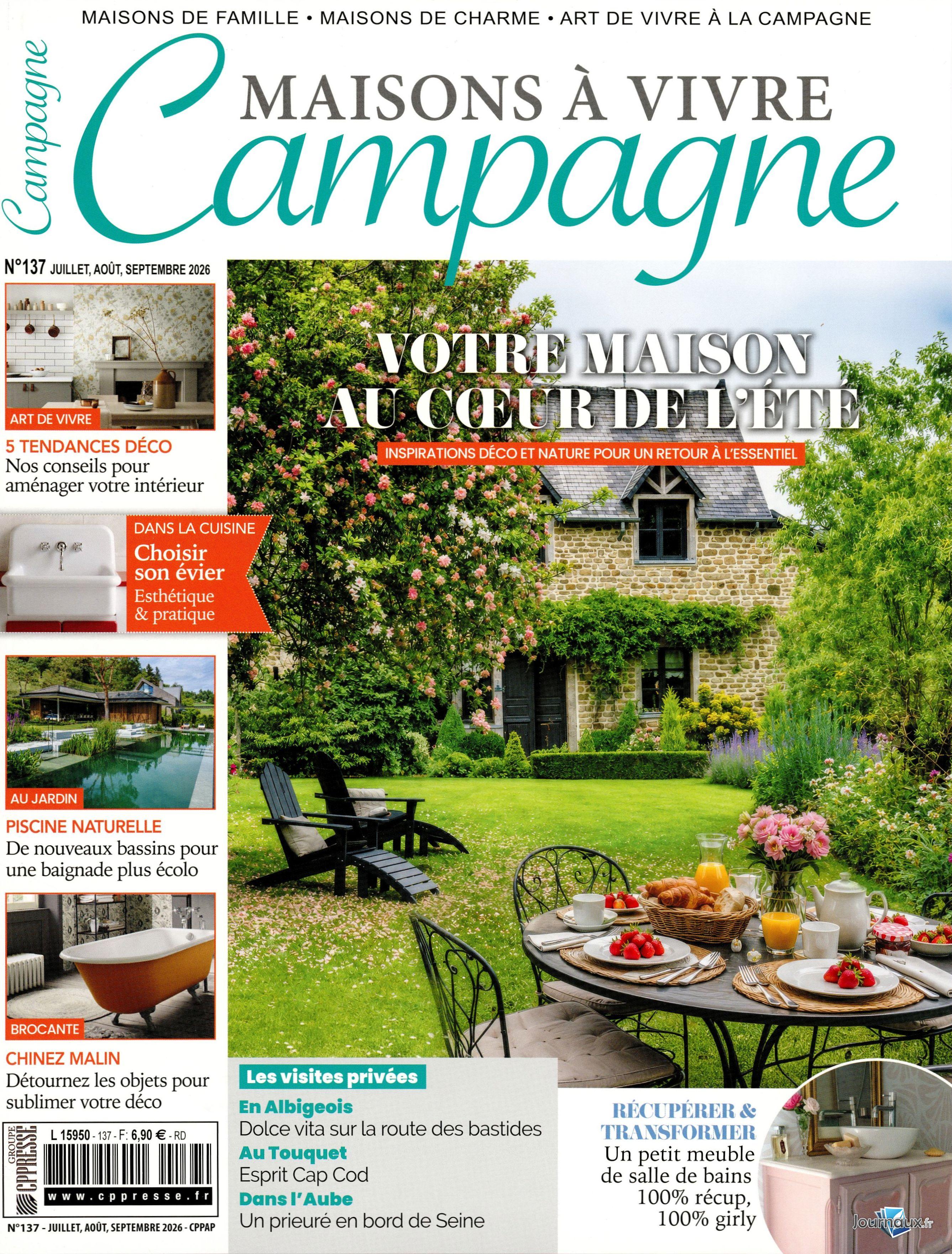 Maisons à Vivre Campagne + 2ème Magazine n° 137 2026-07-01