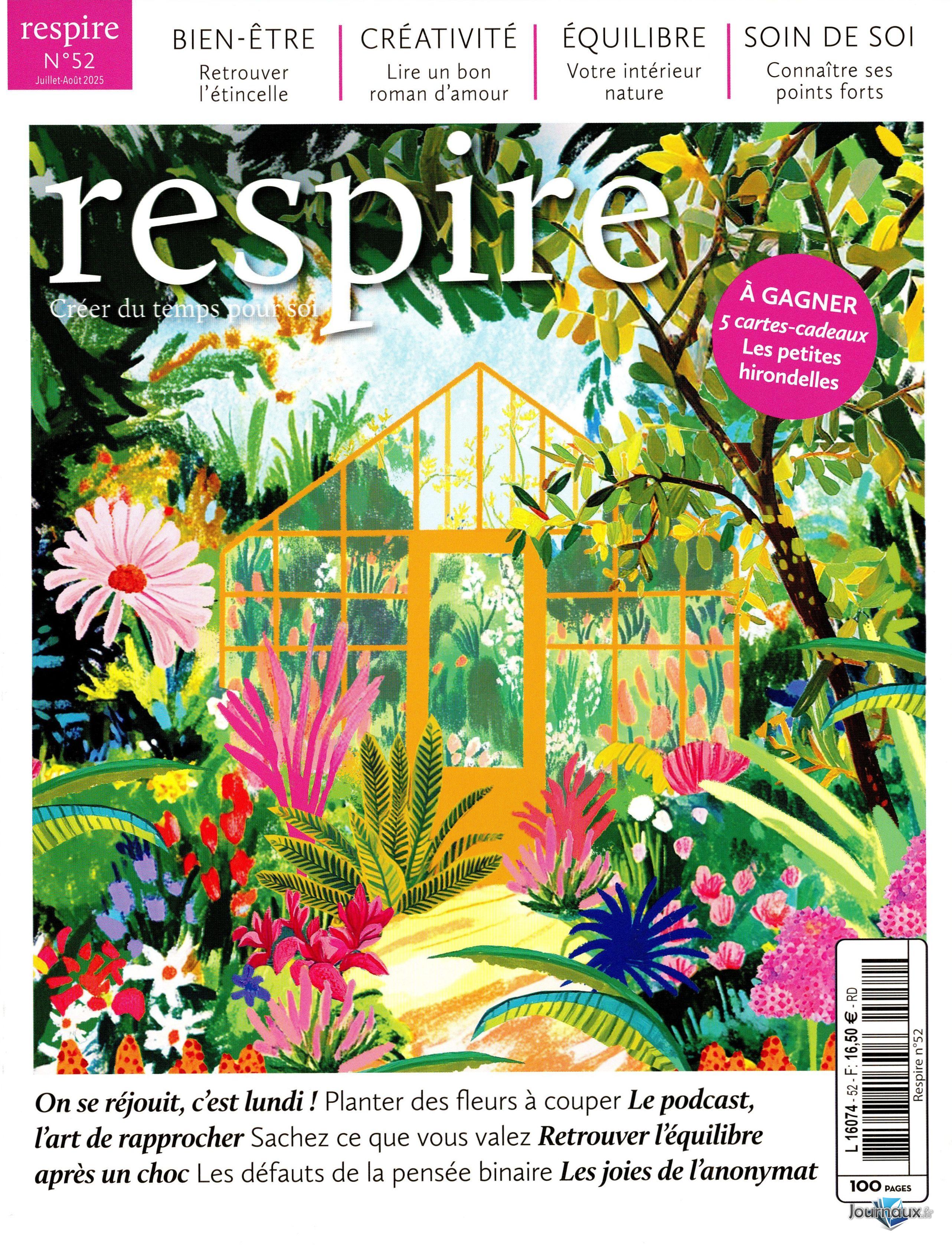 Respire + 2 Anciens Numéros n° 52 2025-07-18