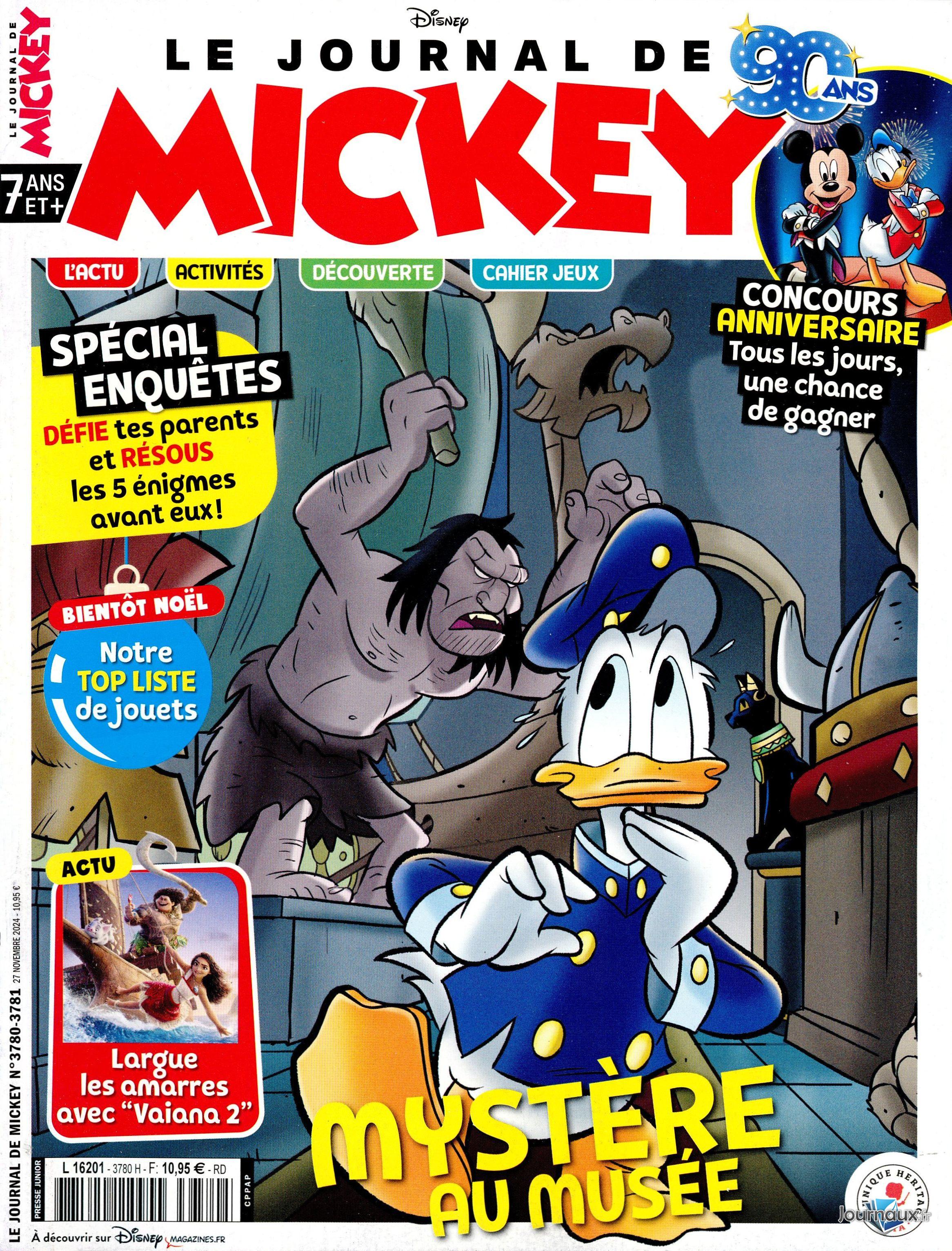 Offre Journal de Mickey + BD Donald n° 3780 2024-11-27