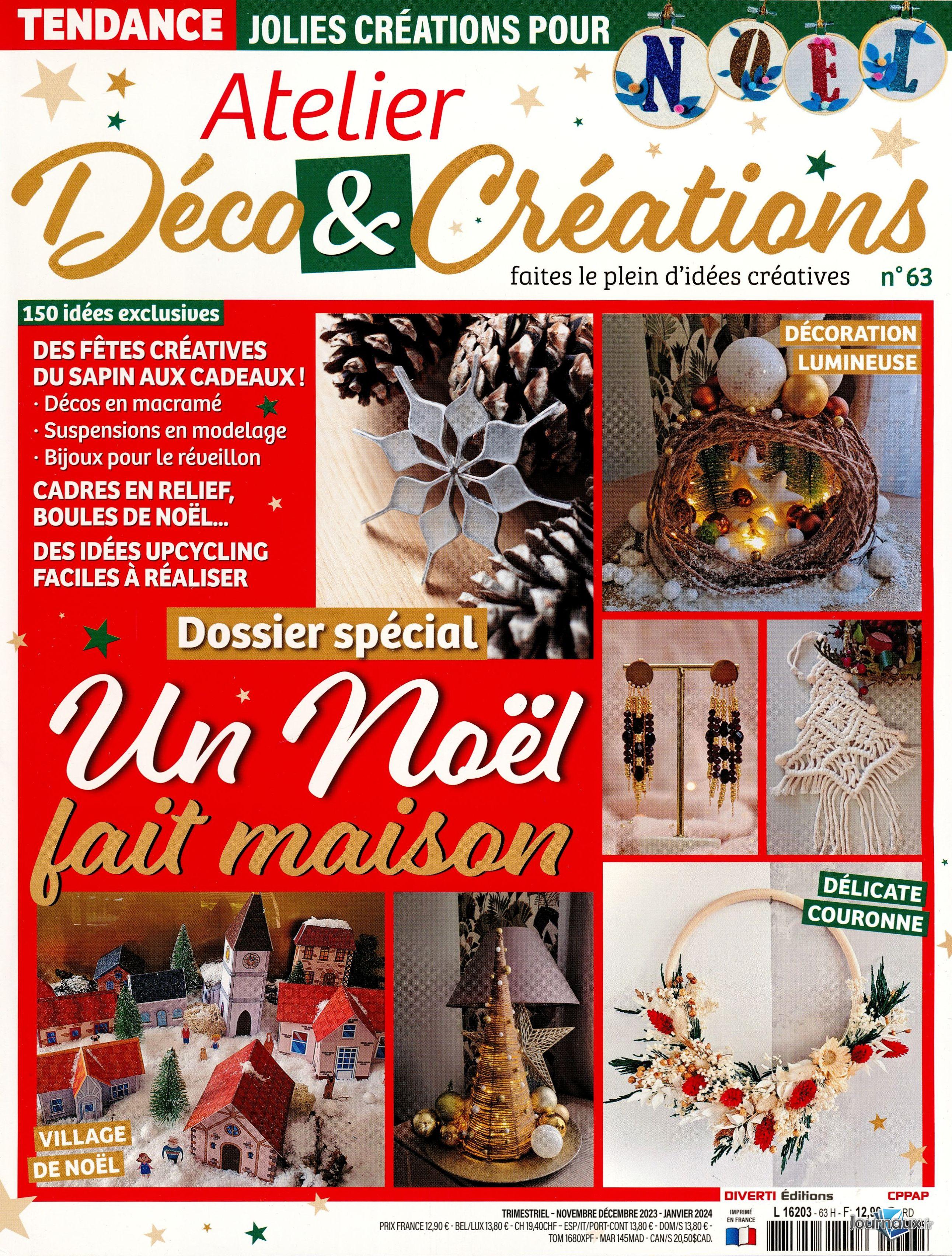 Atelier Déco & Créations + Magazine Offert Loisirs Créatifs  n° 63 2023-10-18