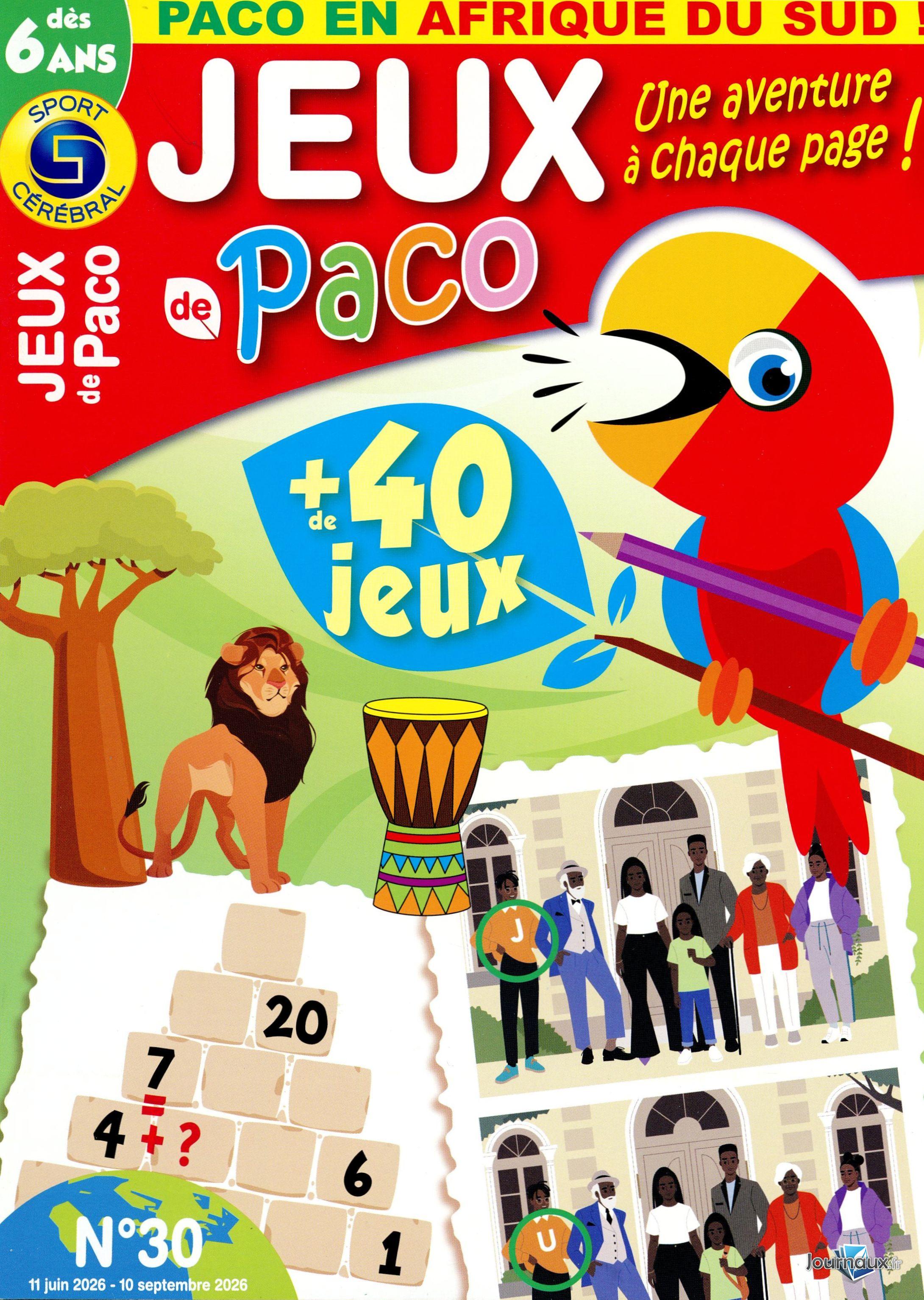 SC Les Jeux de Paco Dès 6 Ans n° 30 2026-06-12