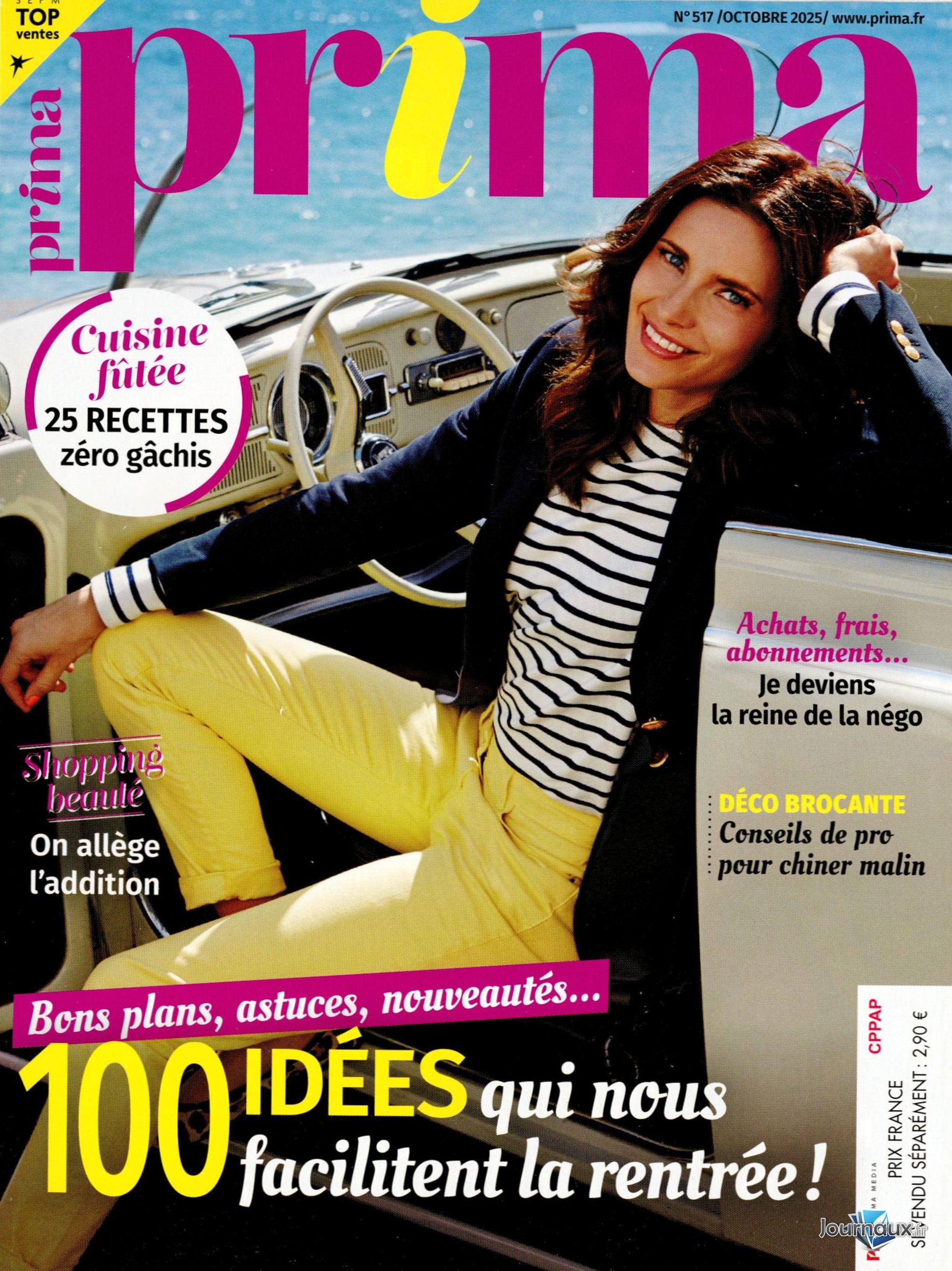 Femme Actuelle + Prima Pocket n° 2137 2025-09-06