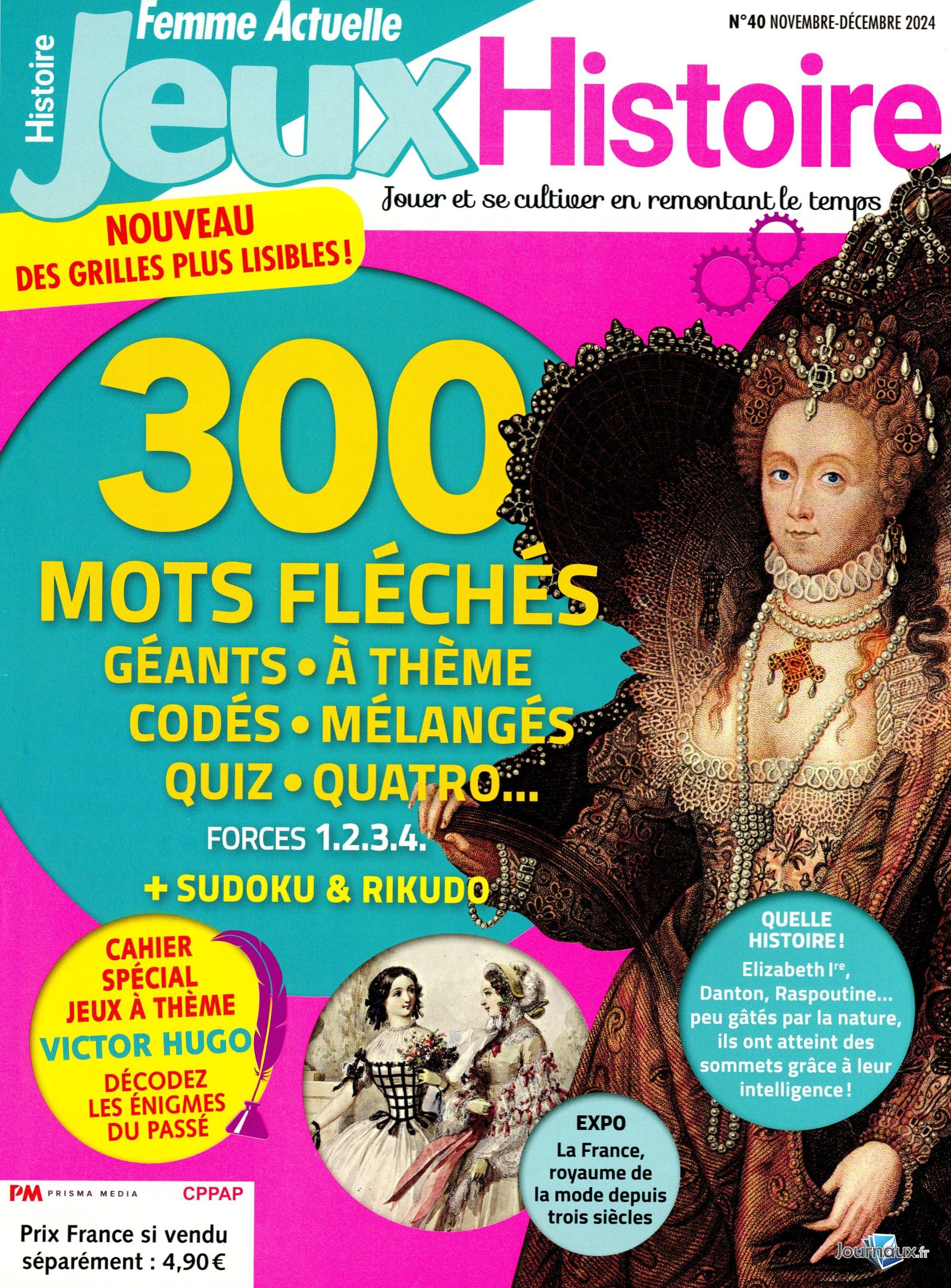 Femme Actuelle Jeux + Femme Actuelle Jeux Histoire n° 238 2024-12-05