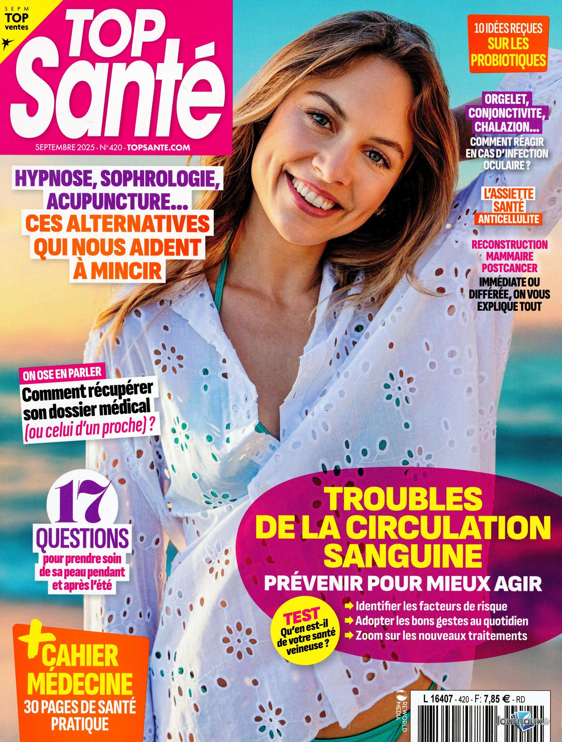 Top Santé + Votre agenda n° 420 2025-08-01