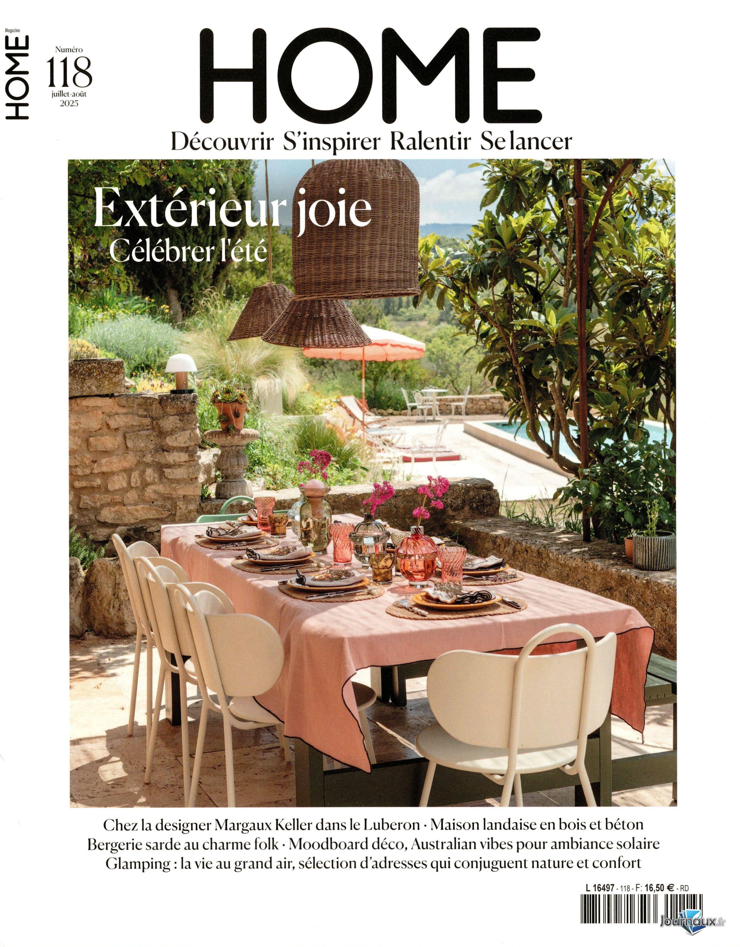 Pack Home Magazine + 2 Anciens numéros  n° 118 2025-06-20