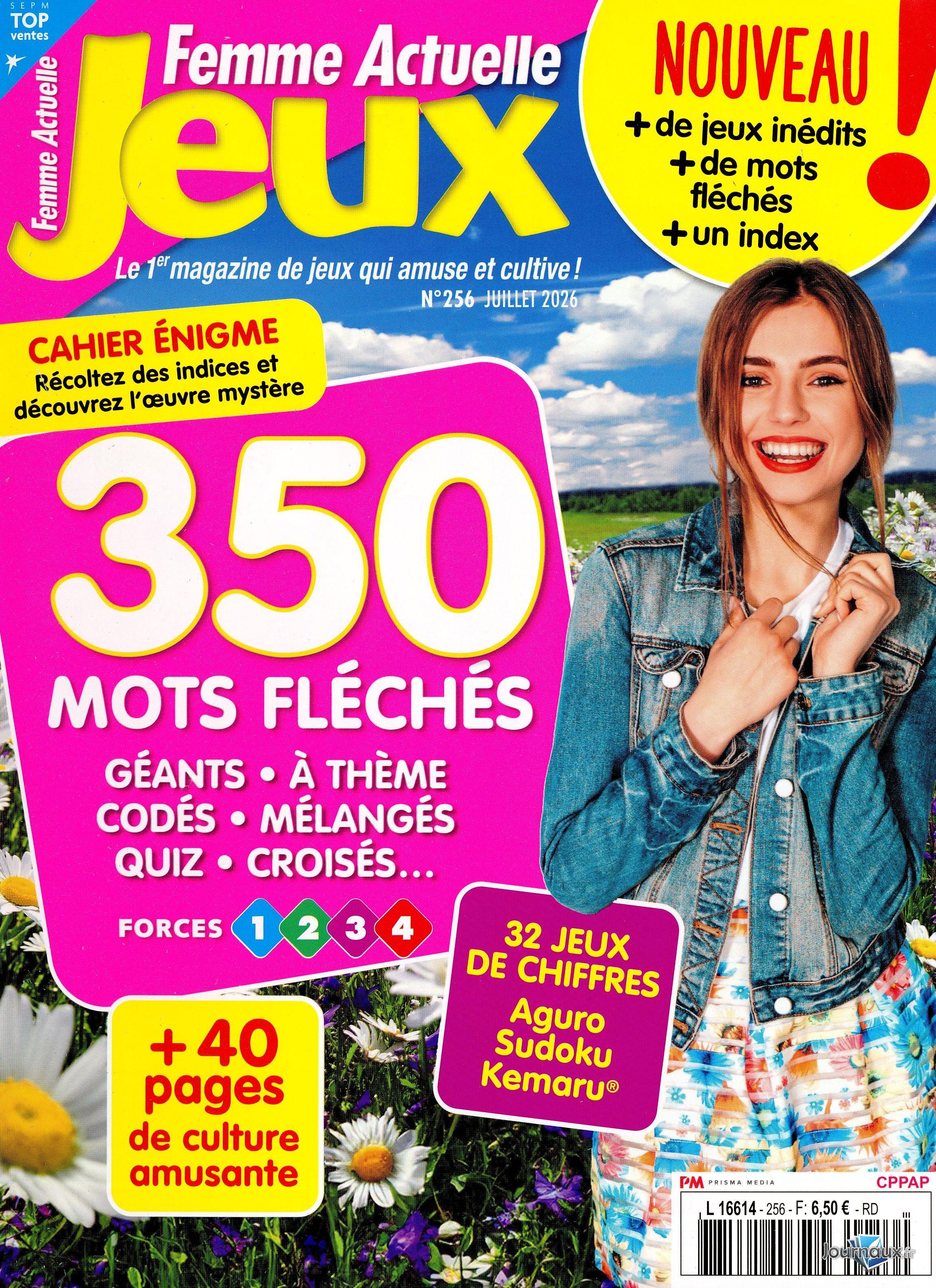 Femme Actuelle Jeux + Femme Actuelle Jeux Animaux n° 256 2026-06-17