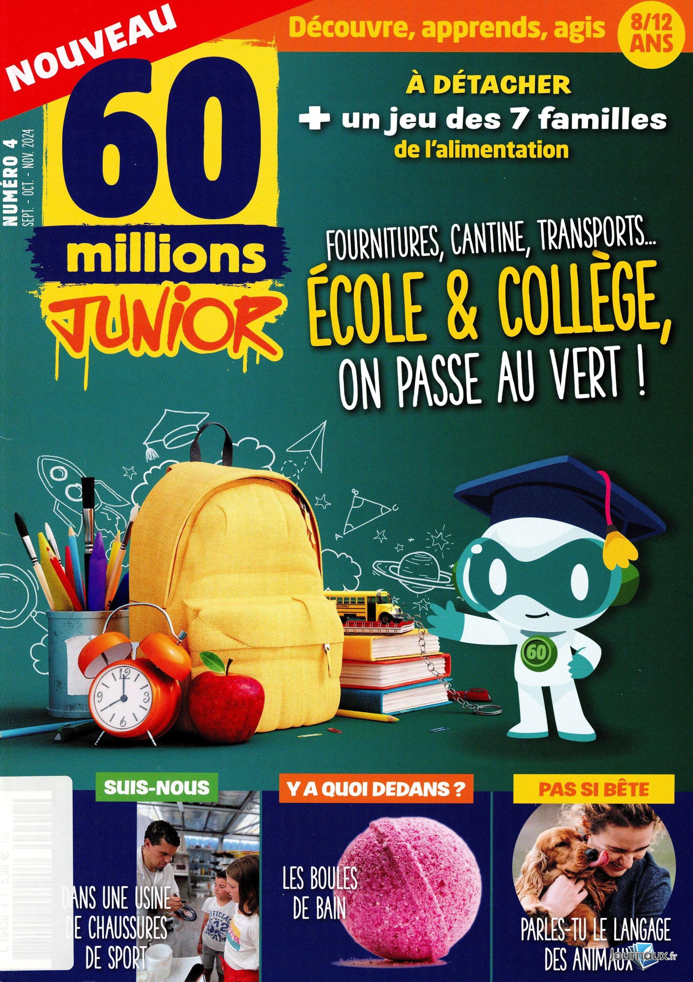 Pack 60 Millions de Consommateurs + 60 Millions Junior n° 605 2024-09-10