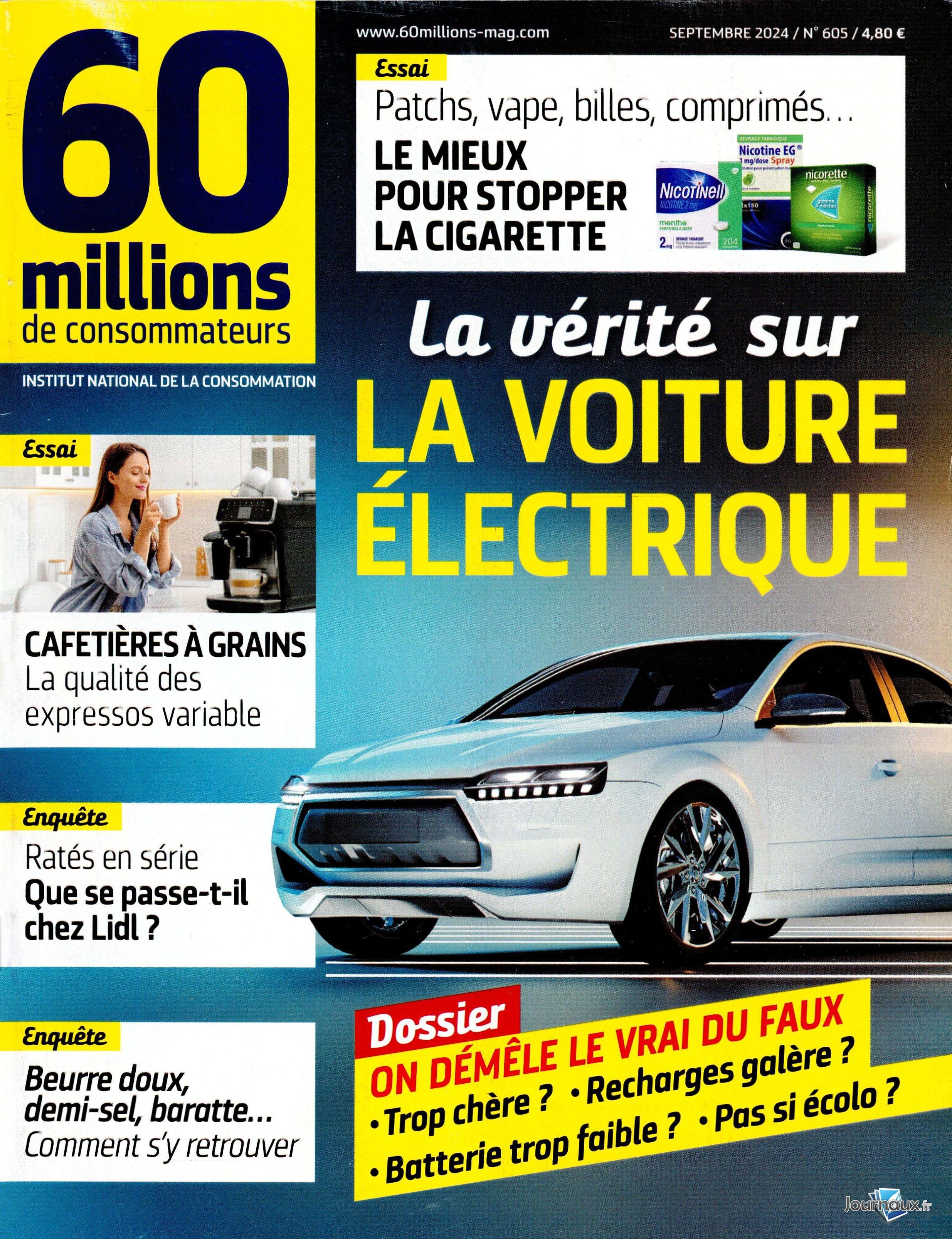 Pack 60 Millions de Consommateurs + 60 Millions Junior n° 605 2024-09-10