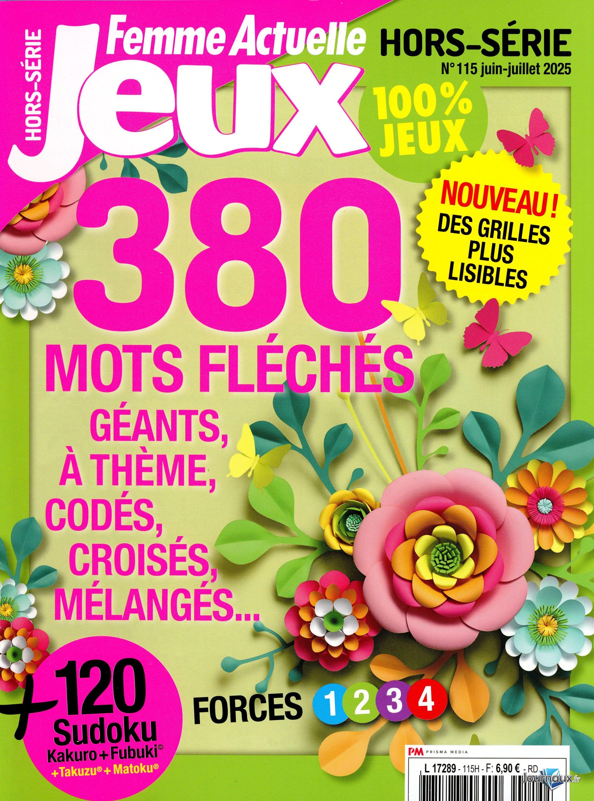 Femme Actuelle Jeux Hors Série + Femme Actuelle Jeux Nature  n° 115 2025-05-16