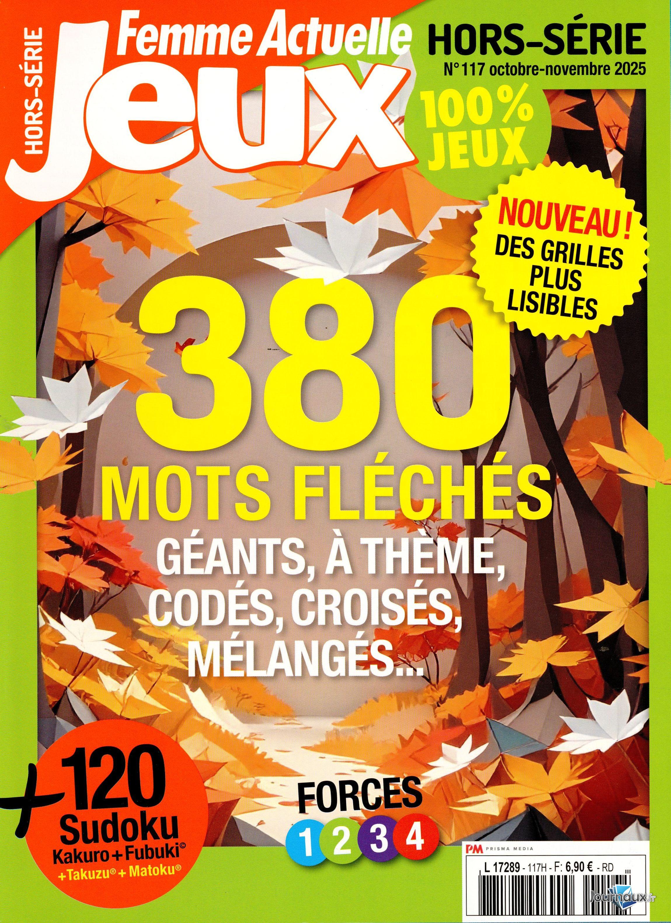 Femme Actuelle Jeux Hors Série + Femme Actuelle Jeux Nature  n° 117 2025-09-26
