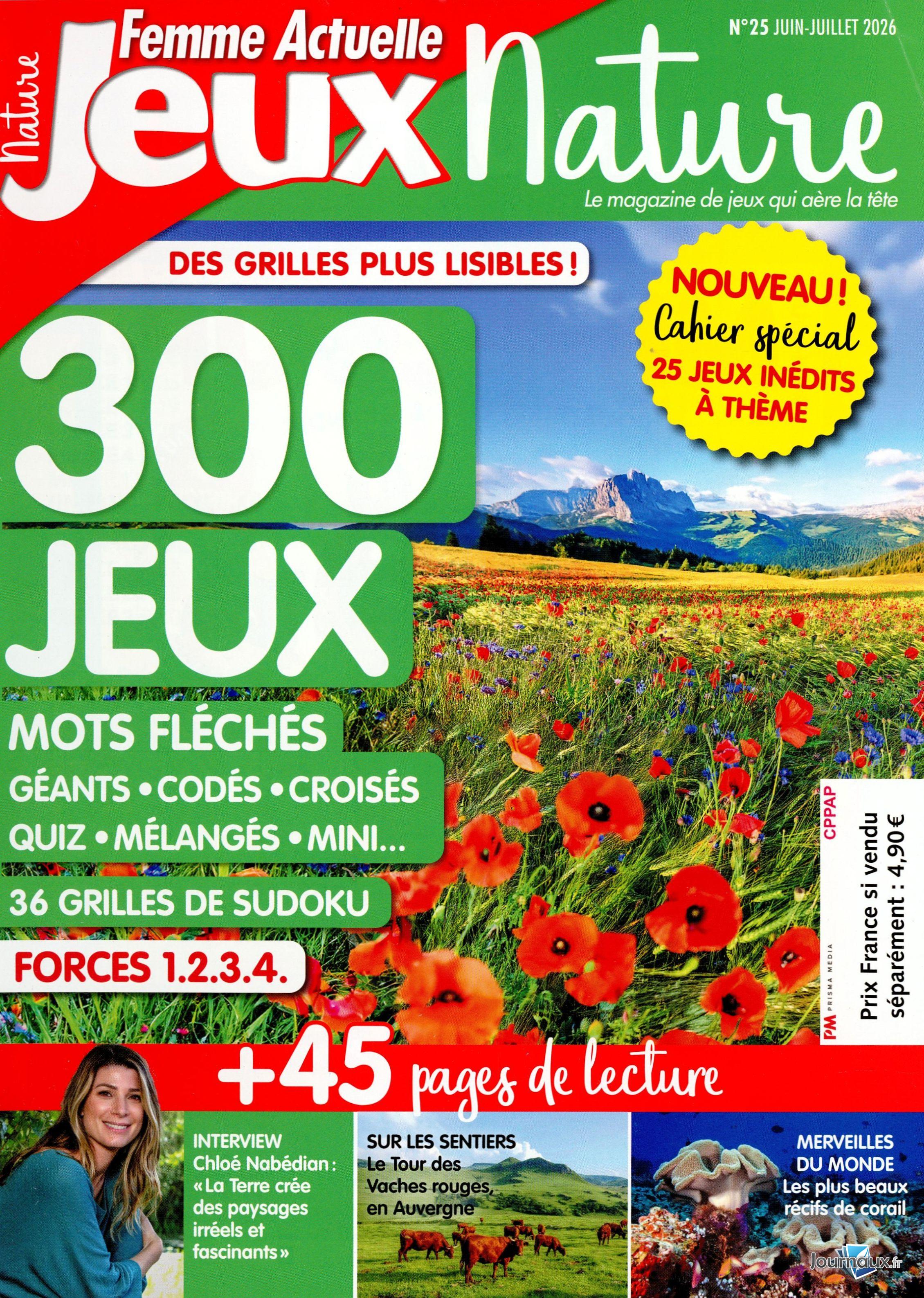 Femme Actuelle Jeux Hors Série + Femme Actuelle Jeux Nature  n° 121 2026-05-22