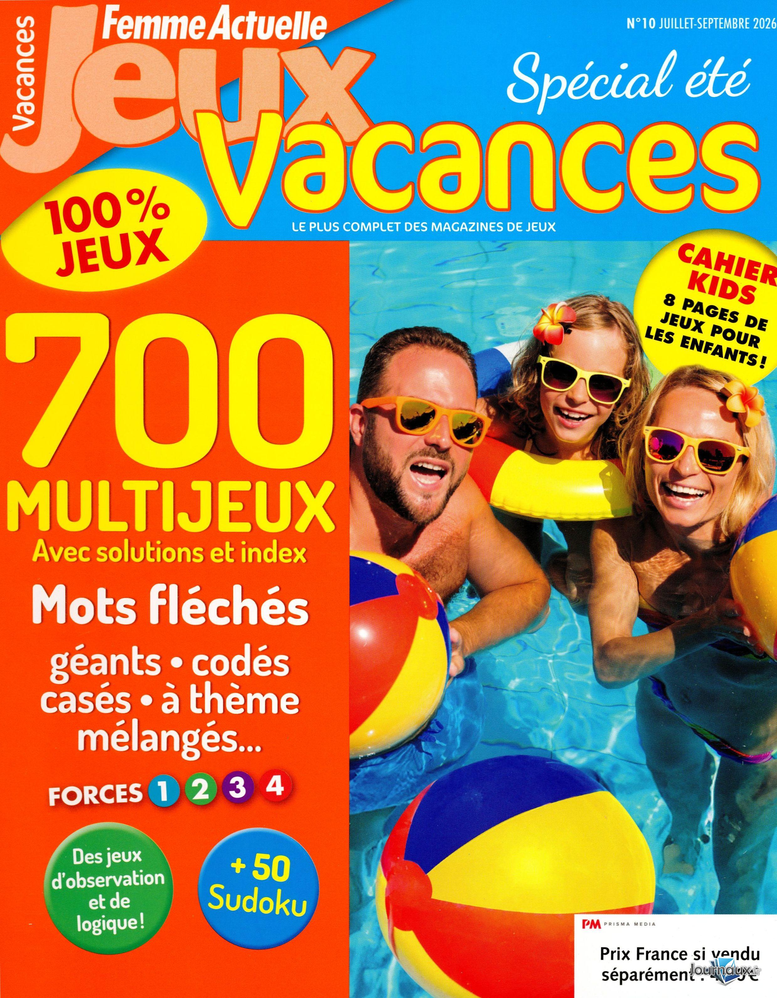 Femme Actuelle Jeux + Femme Actuelle Vacances n° 257 2026-07-02
