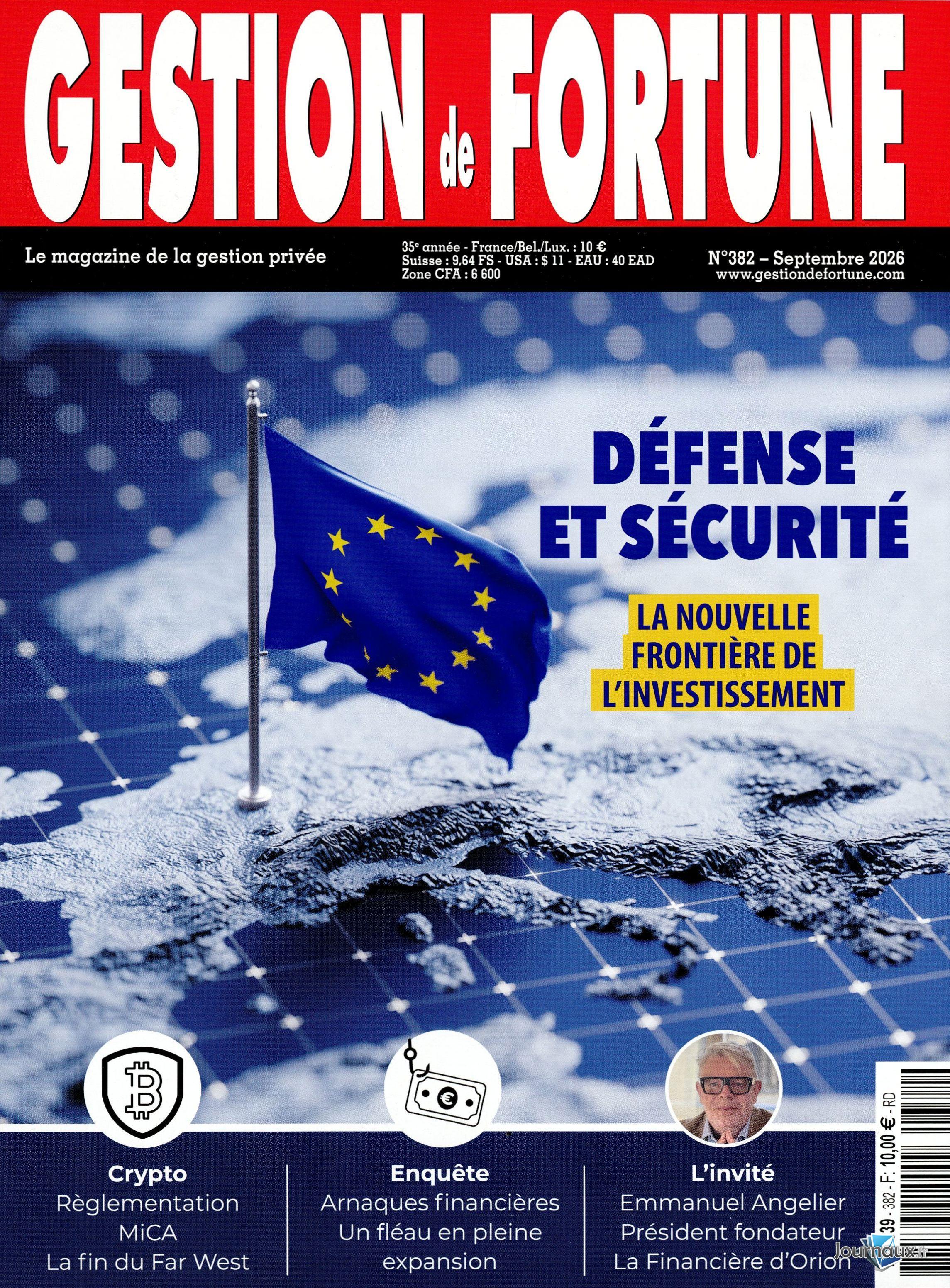 Gestion de Fortune n° 382 2026-09-03
