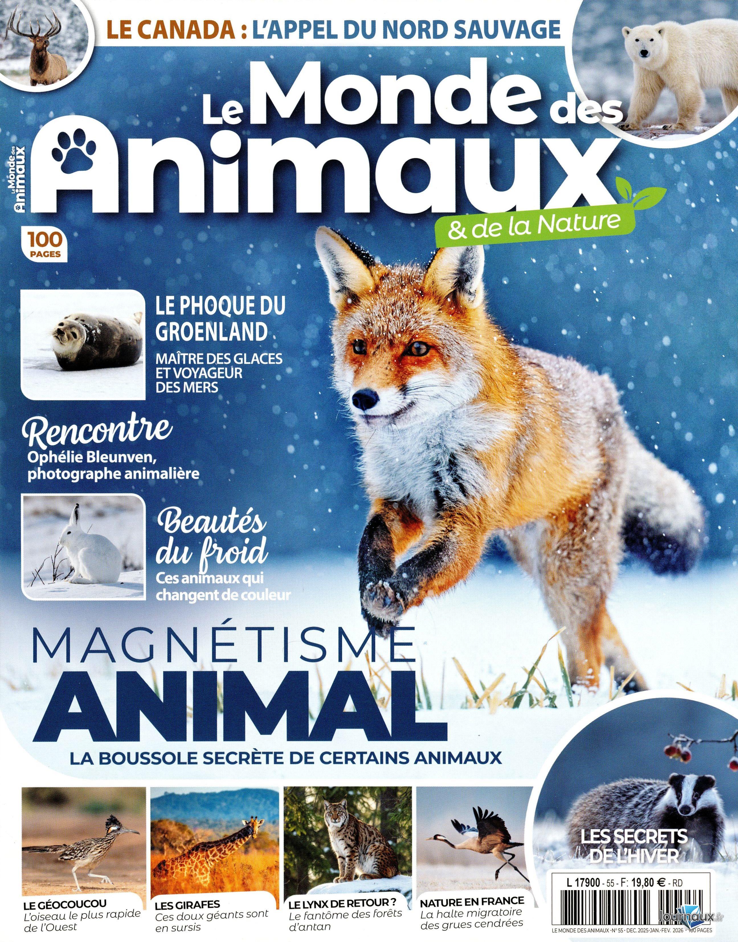 Le Monde des Animaux (Pack) n° 55 2025-12-12