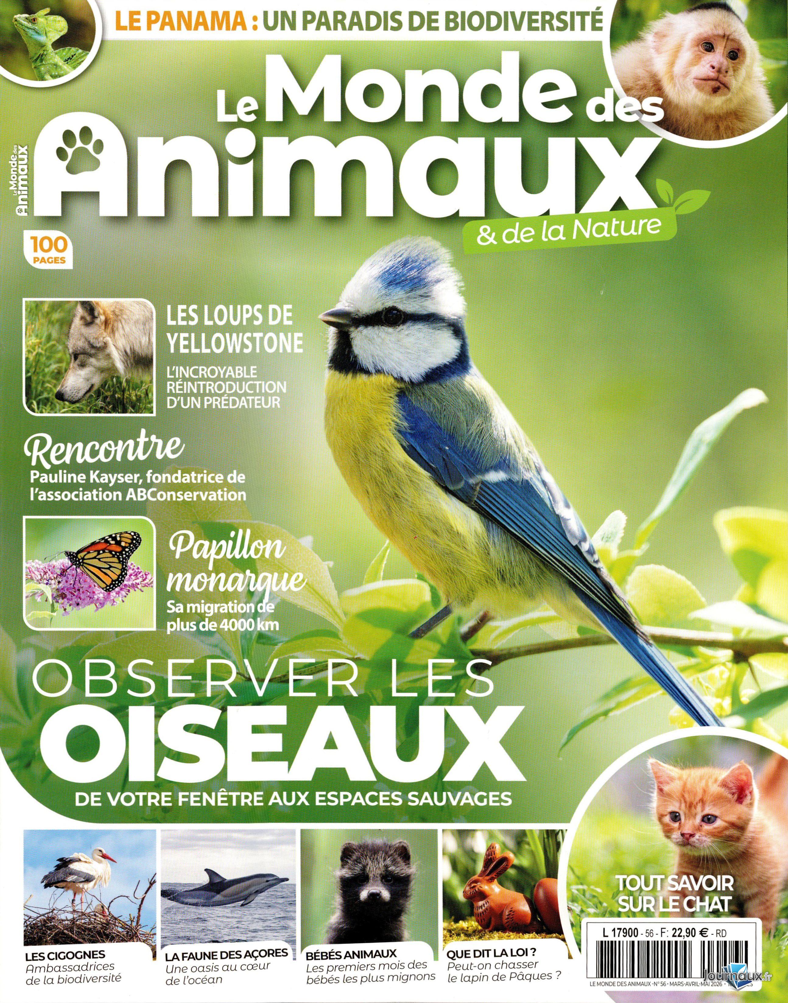 Le Monde des Animaux (Pack) n° 56 2026-03-07