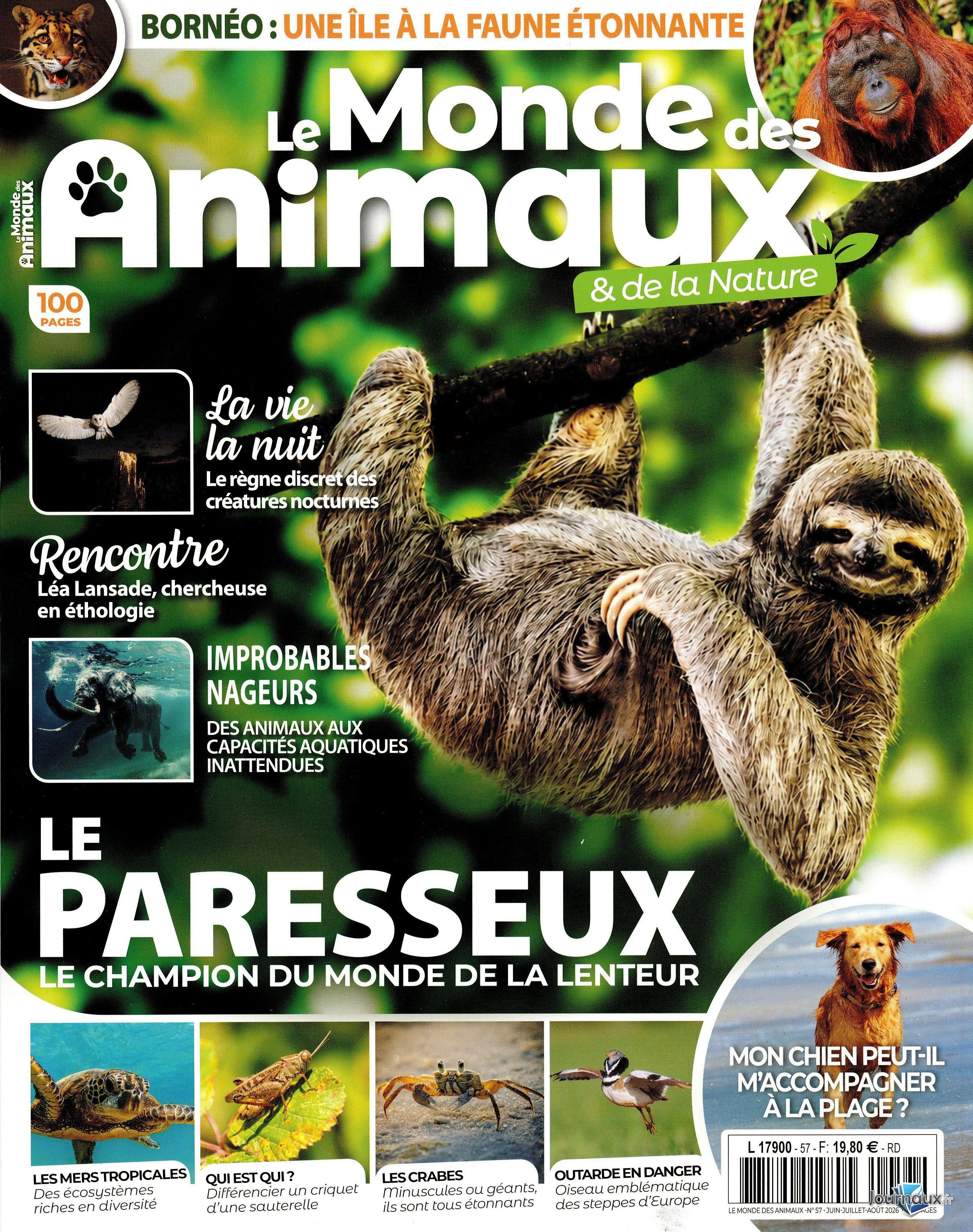Le Monde des Animaux (Pack) n° 57 2026-06-23