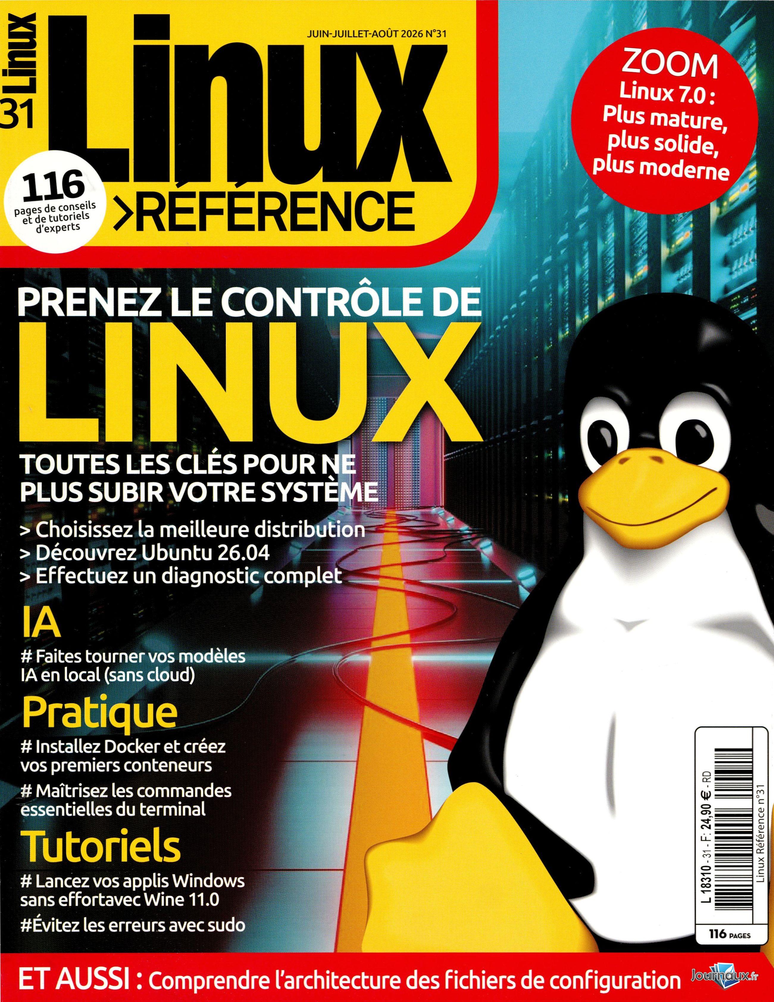Offre Linux Référence + 2 Numéros n° 31 2026-06-05