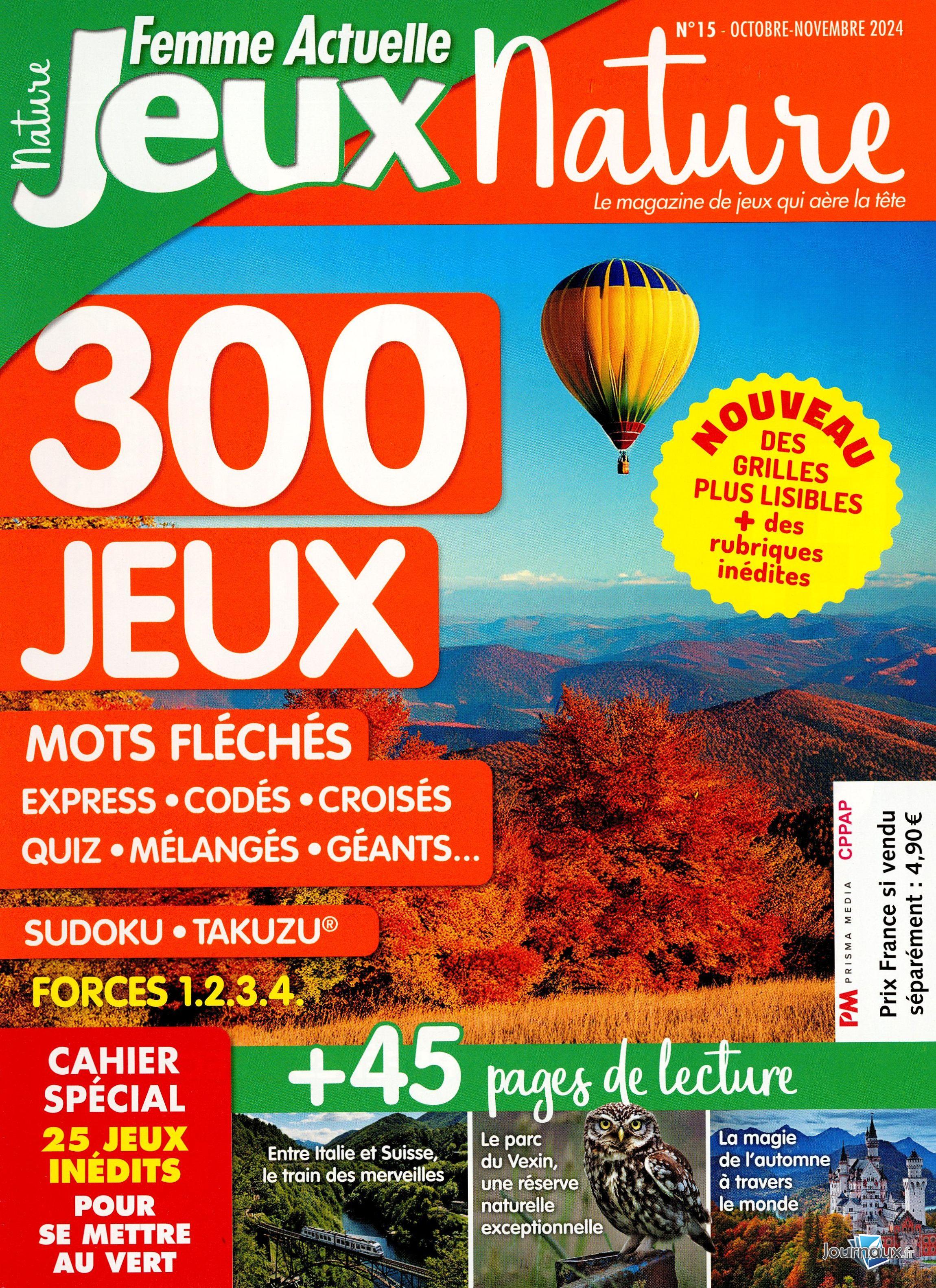Femme Actuelle Jeux + Femme Actuelle Jeux Nature n° 236 2024-10-03