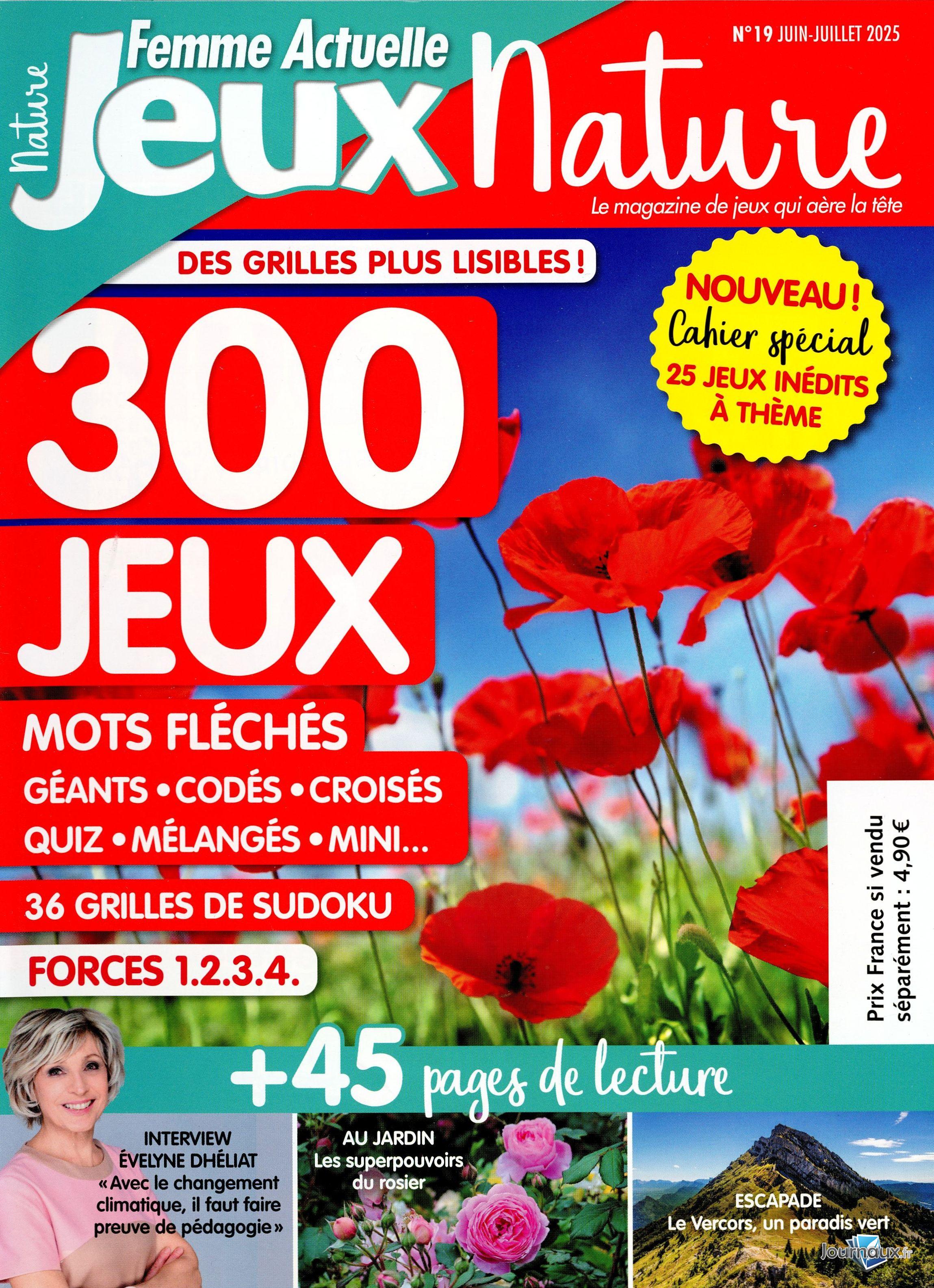 Femme Actuelle Jeux + Femme Actuelle Jeux Nature n° 244 2025-06-05