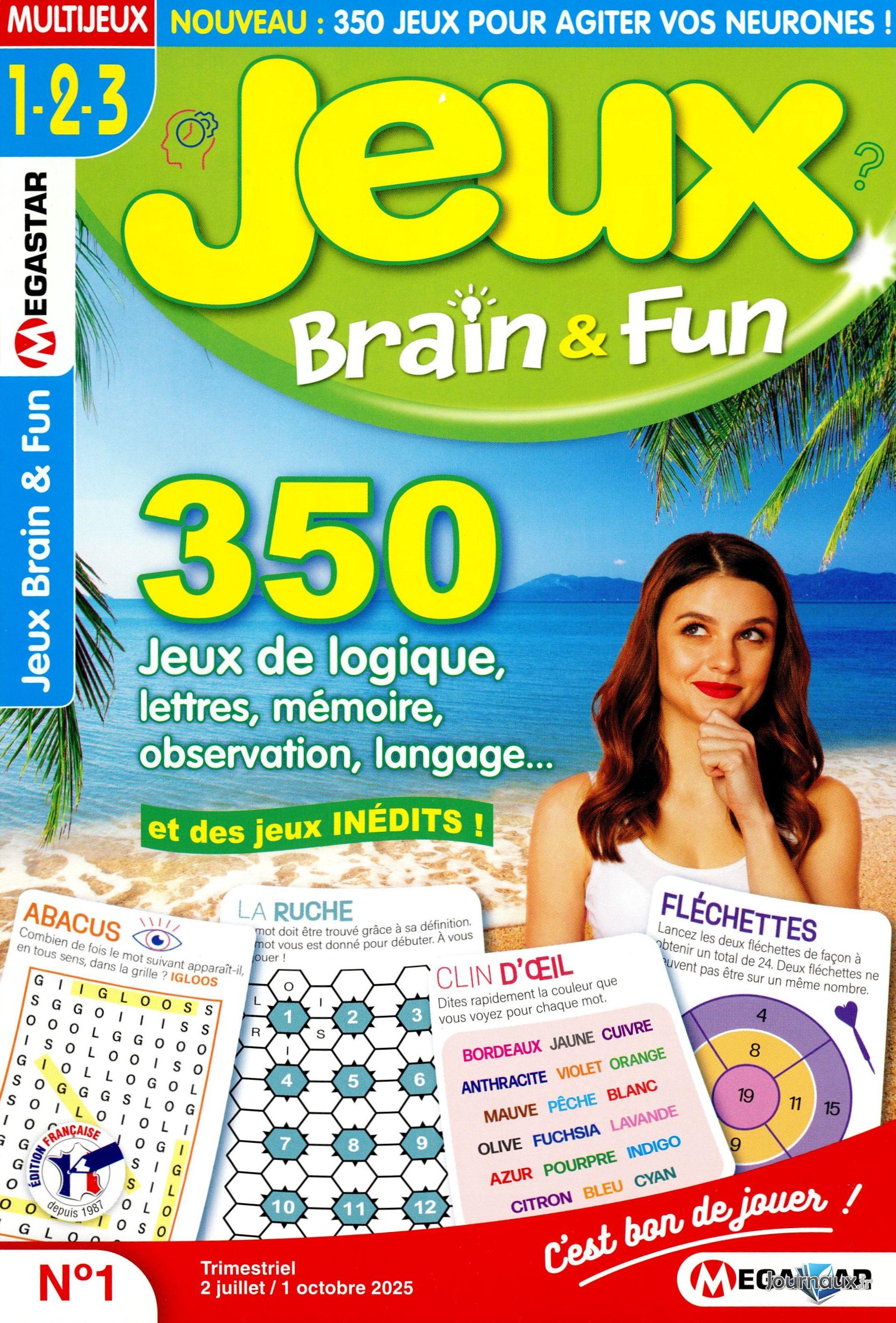 MG Jeux Brain & Fun Niv 1-2-3 n° 1 2025-07-03