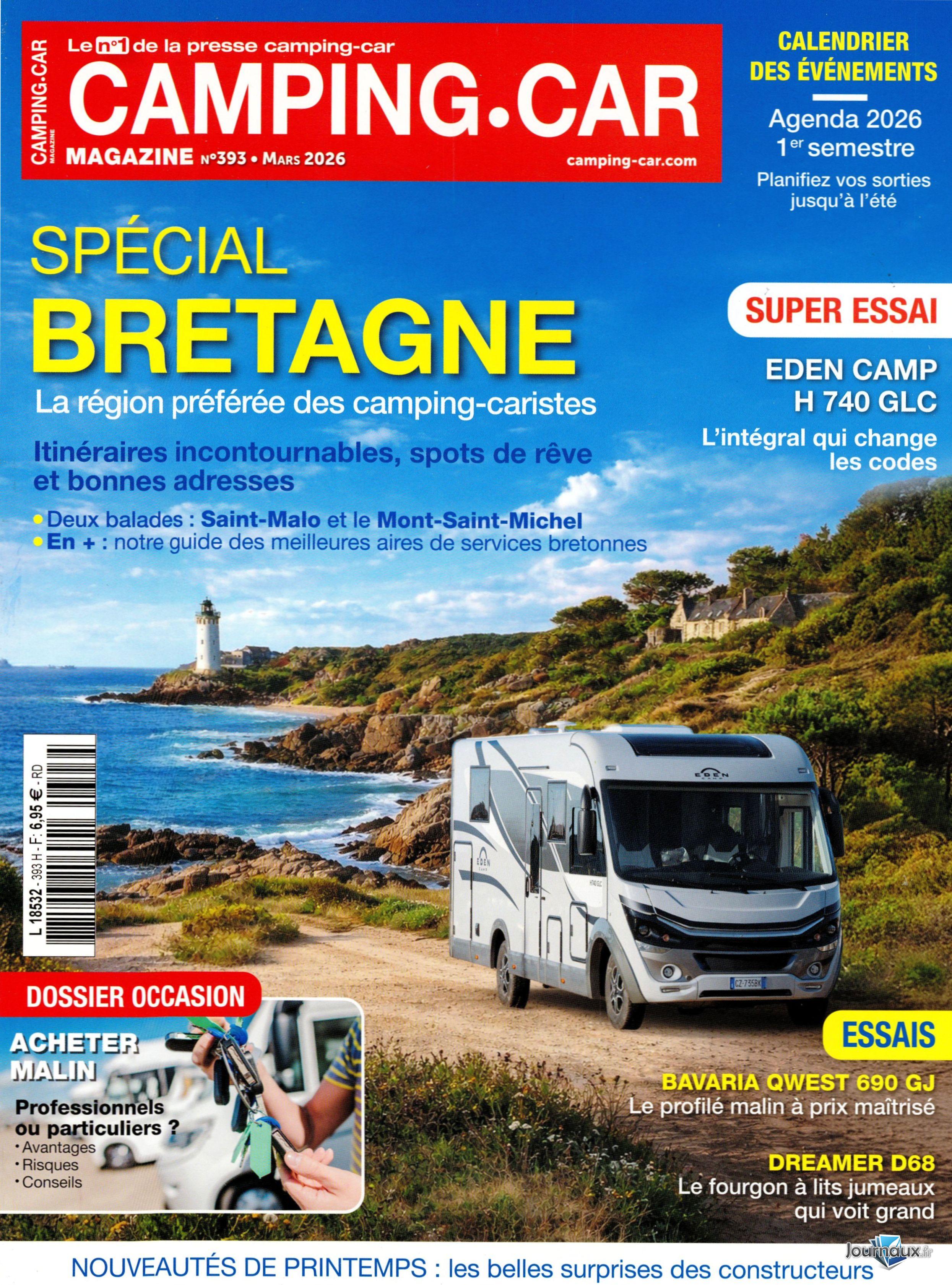 Camping-Car Magazine + Hors-Série accessoires  n° 393 2026-02-03