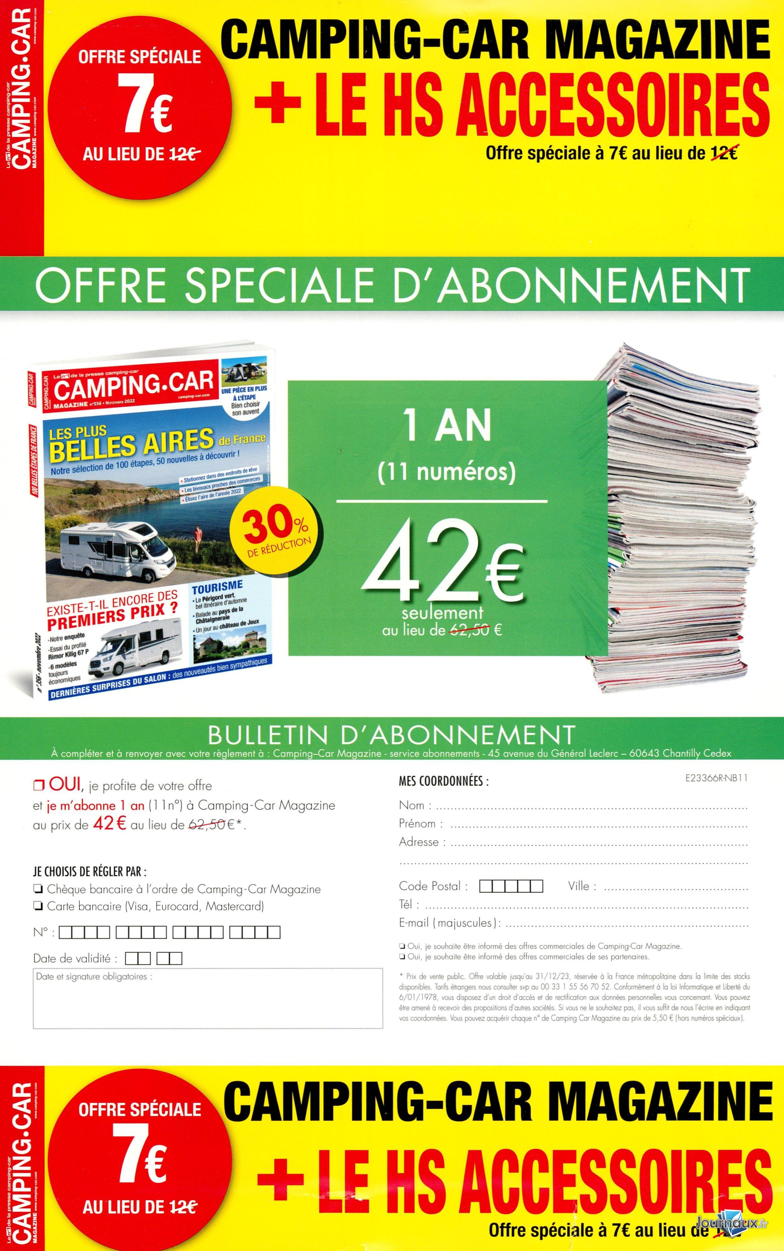 Pack Camping-Car + Magazine n° 366 2023-09-16