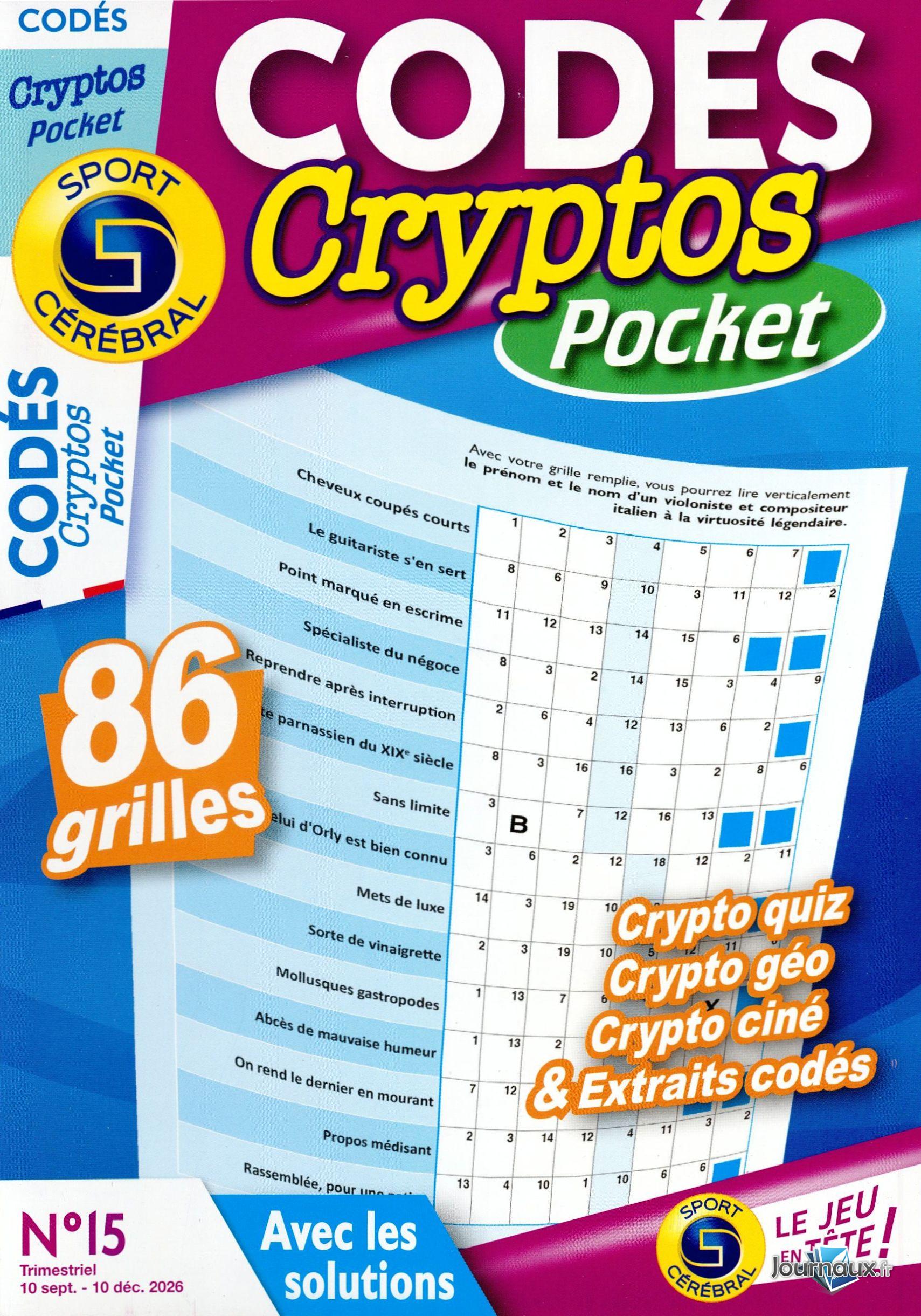 SC Codé Cryptos Pocket n° 15 2026-09-10
