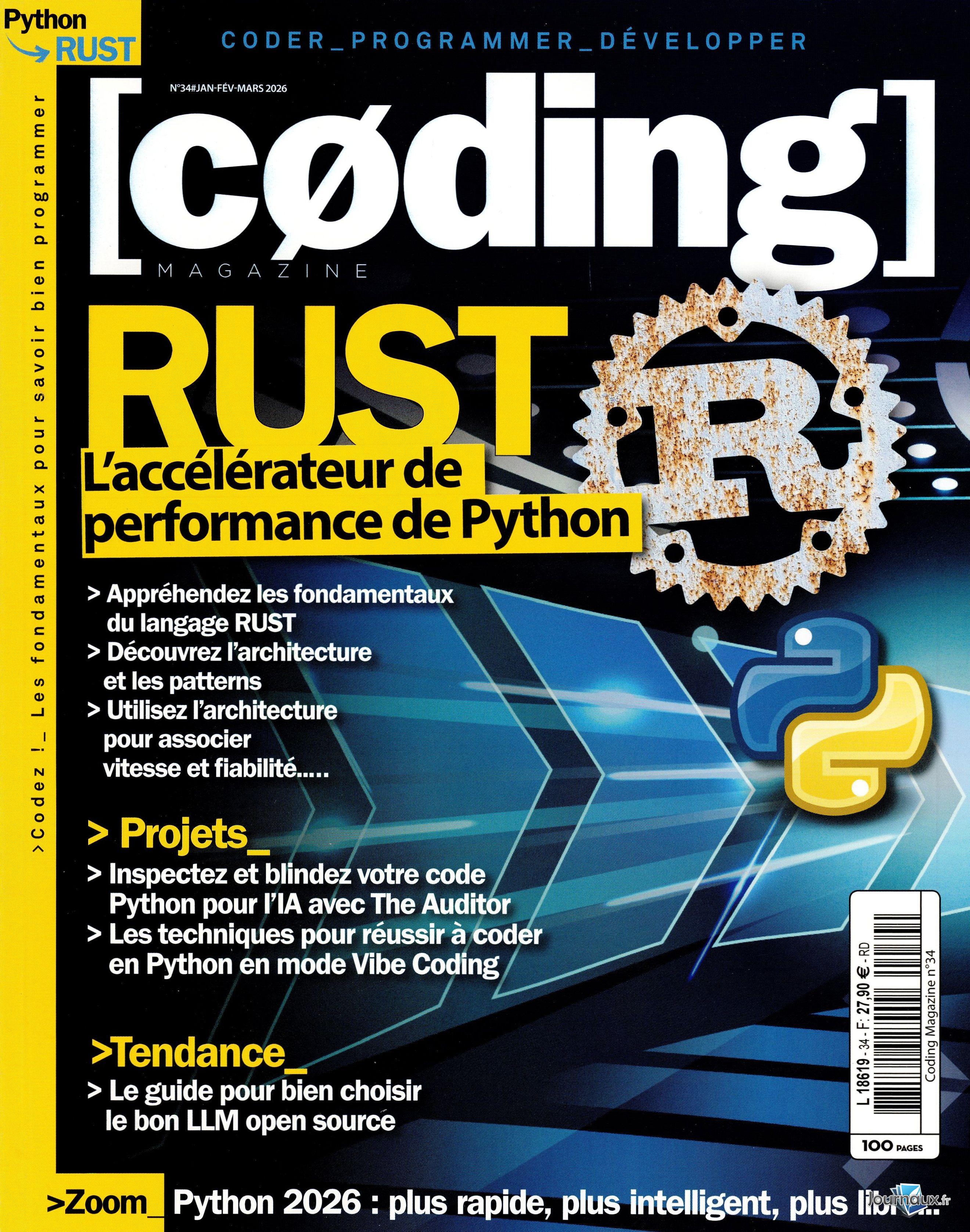 Offre Coding Magazine - 3 magazines n° 34 2025-12-24