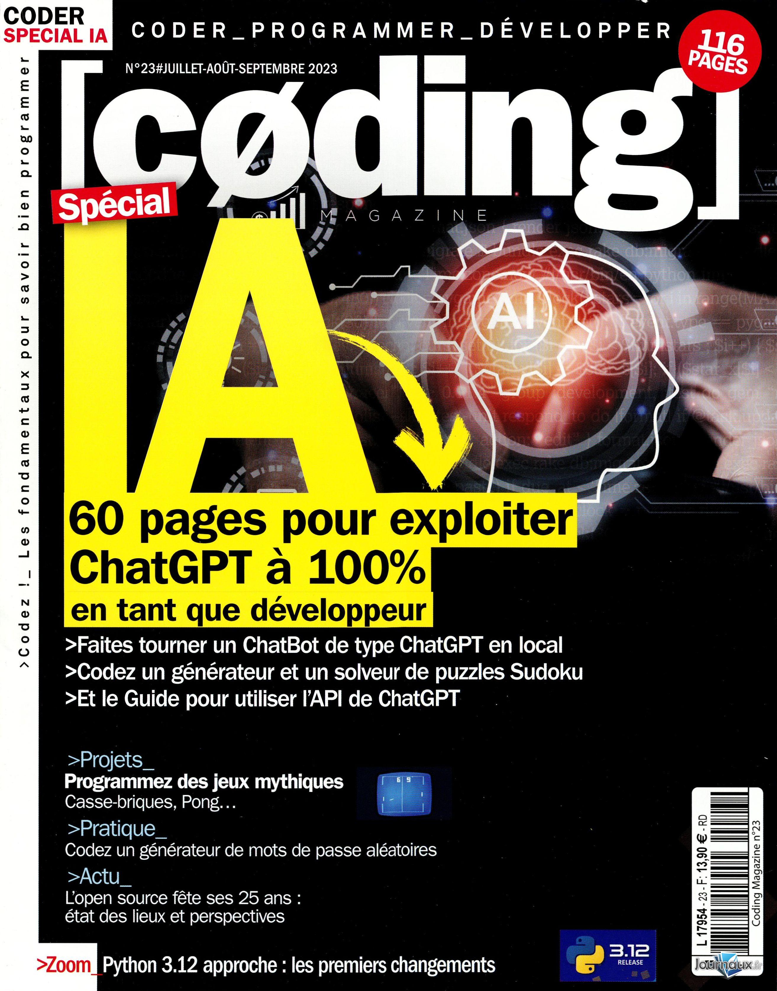 Offre Coding Magazine - 3 magazines n° 35 2026-03-25