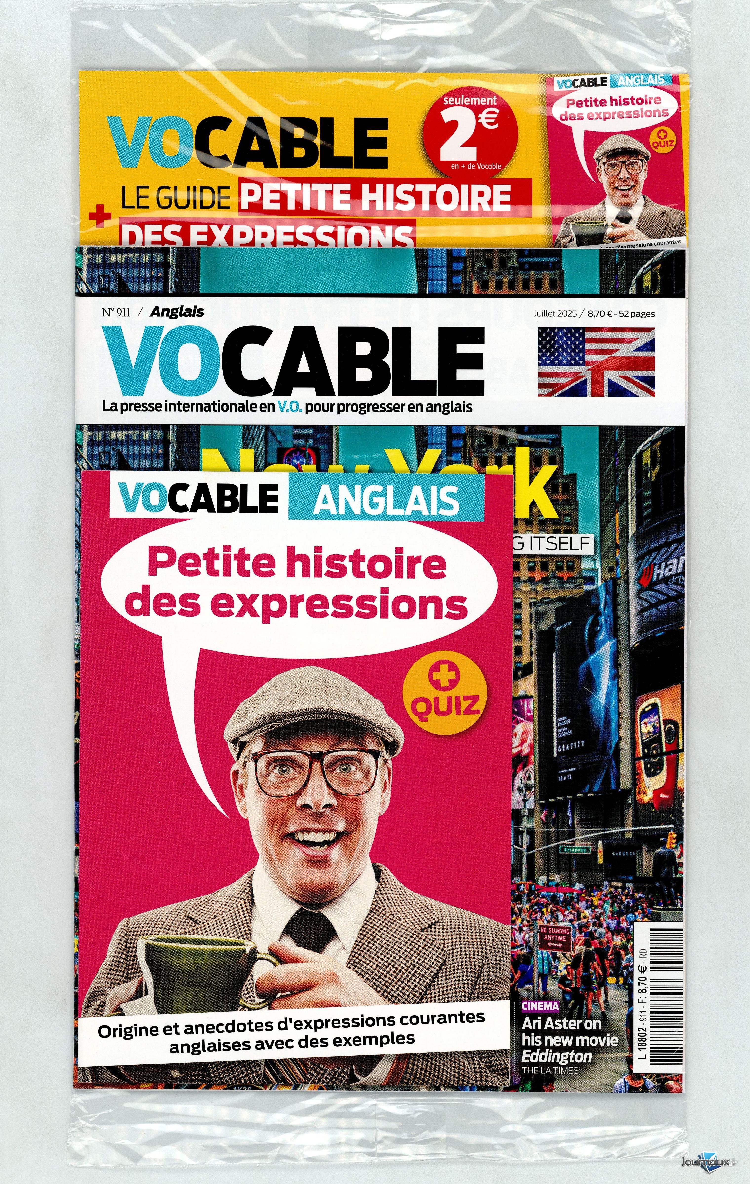 Vocable Anglais  n° 911 2025-06-28