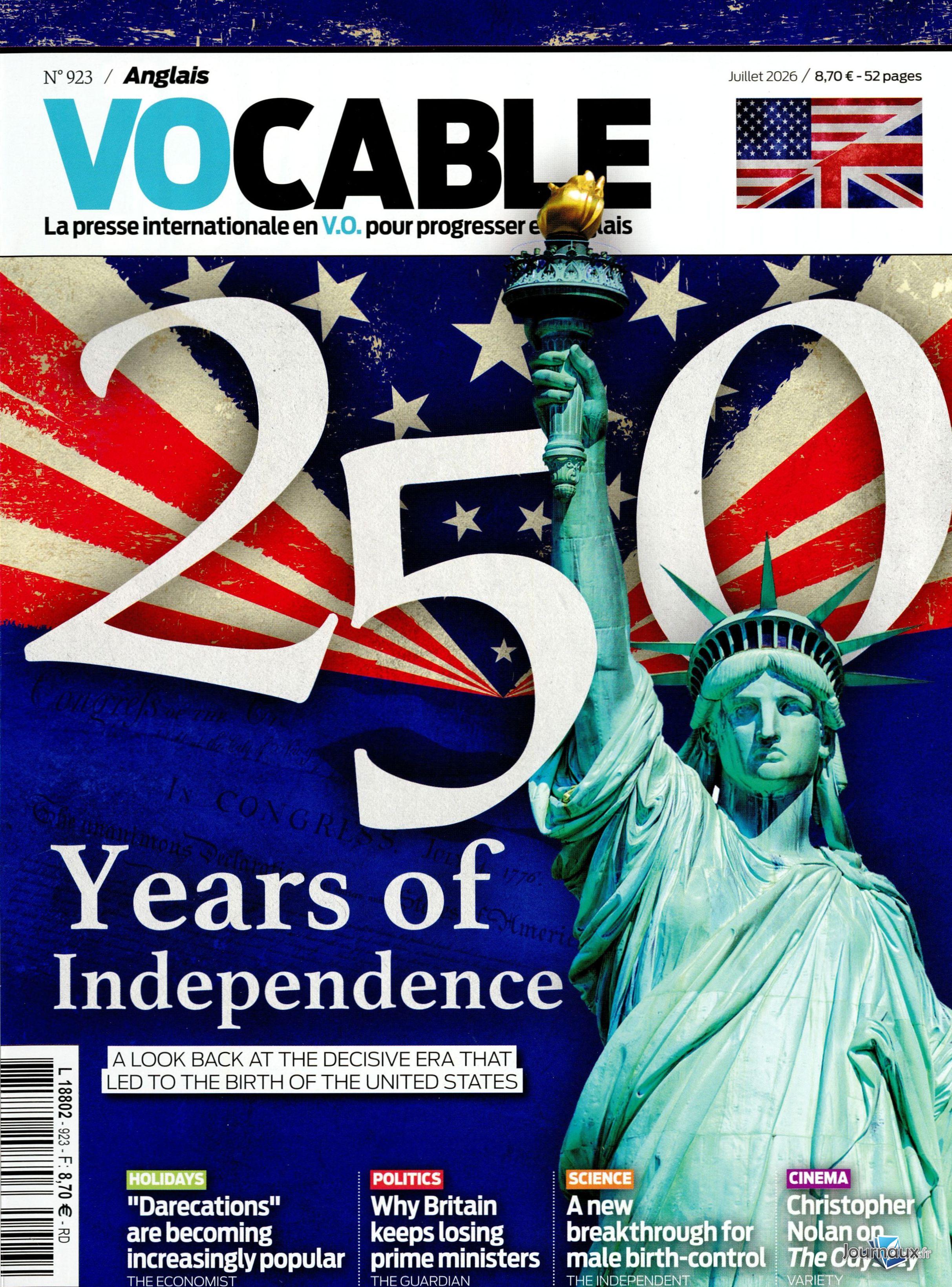Vocable Anglais n° 923 2026-07-09