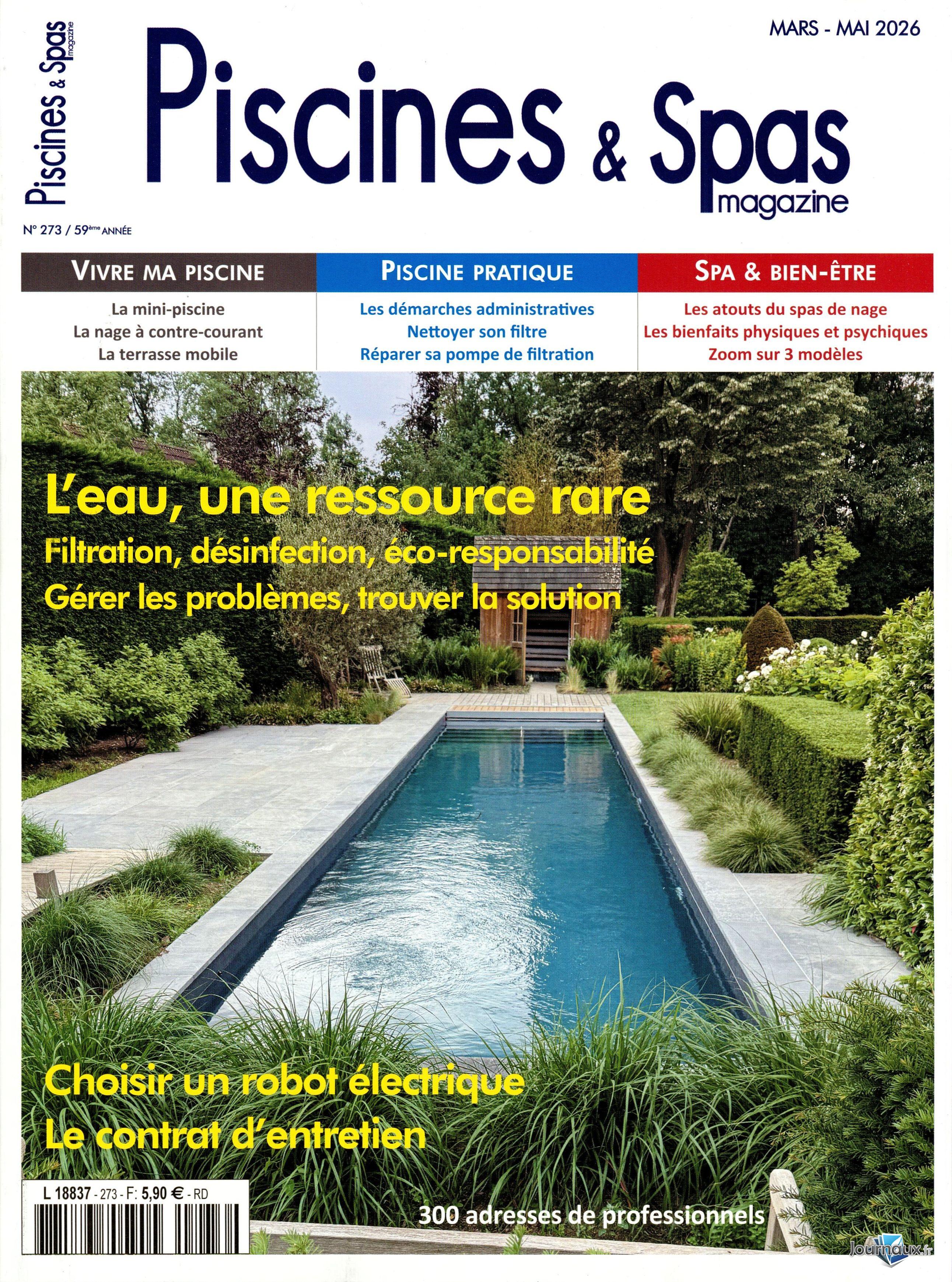 Piscines & Spas magazine n° 273 2026-04-01