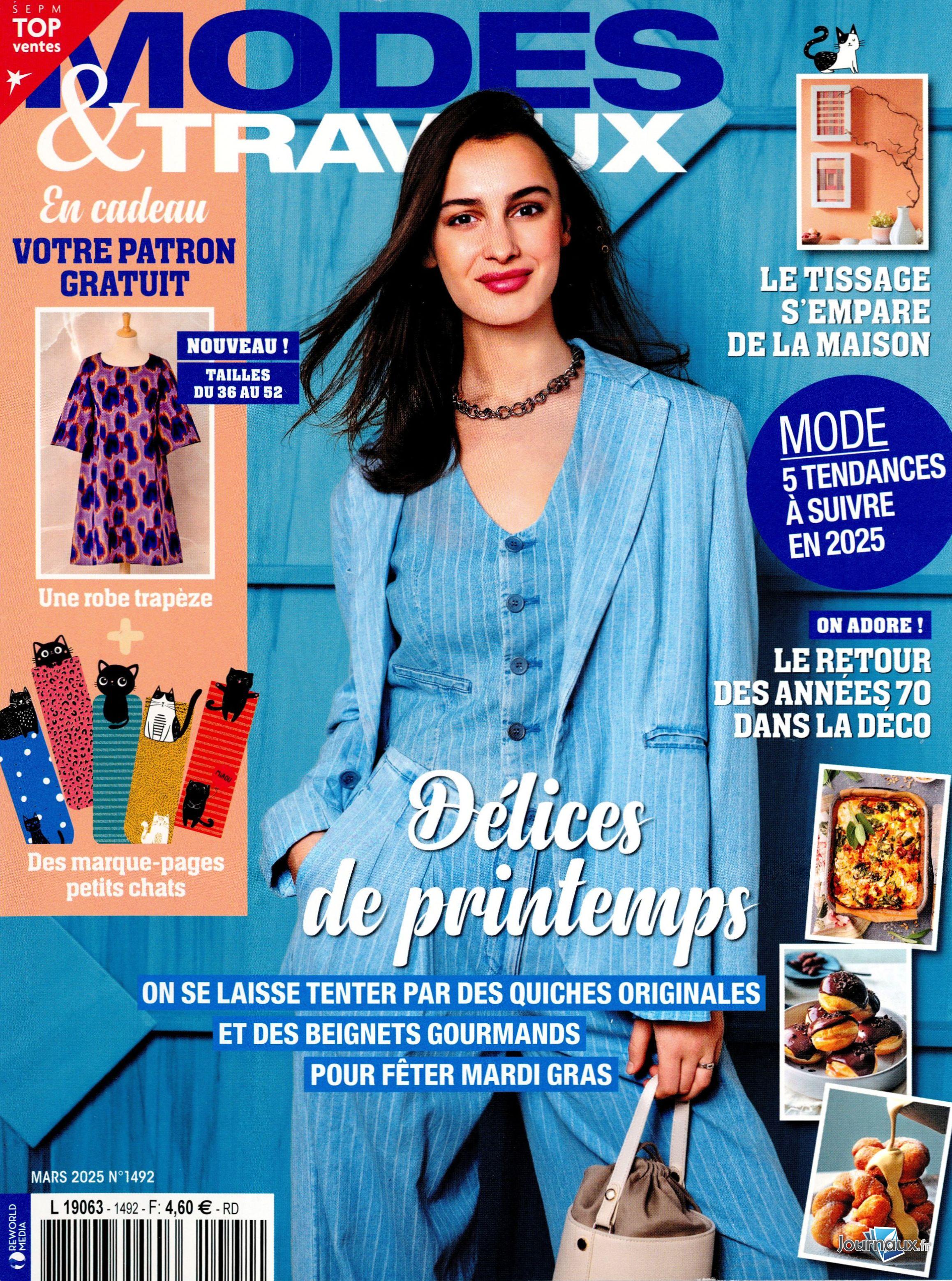 Modes & Travaux + Marie France n° 1492 2025-02-05