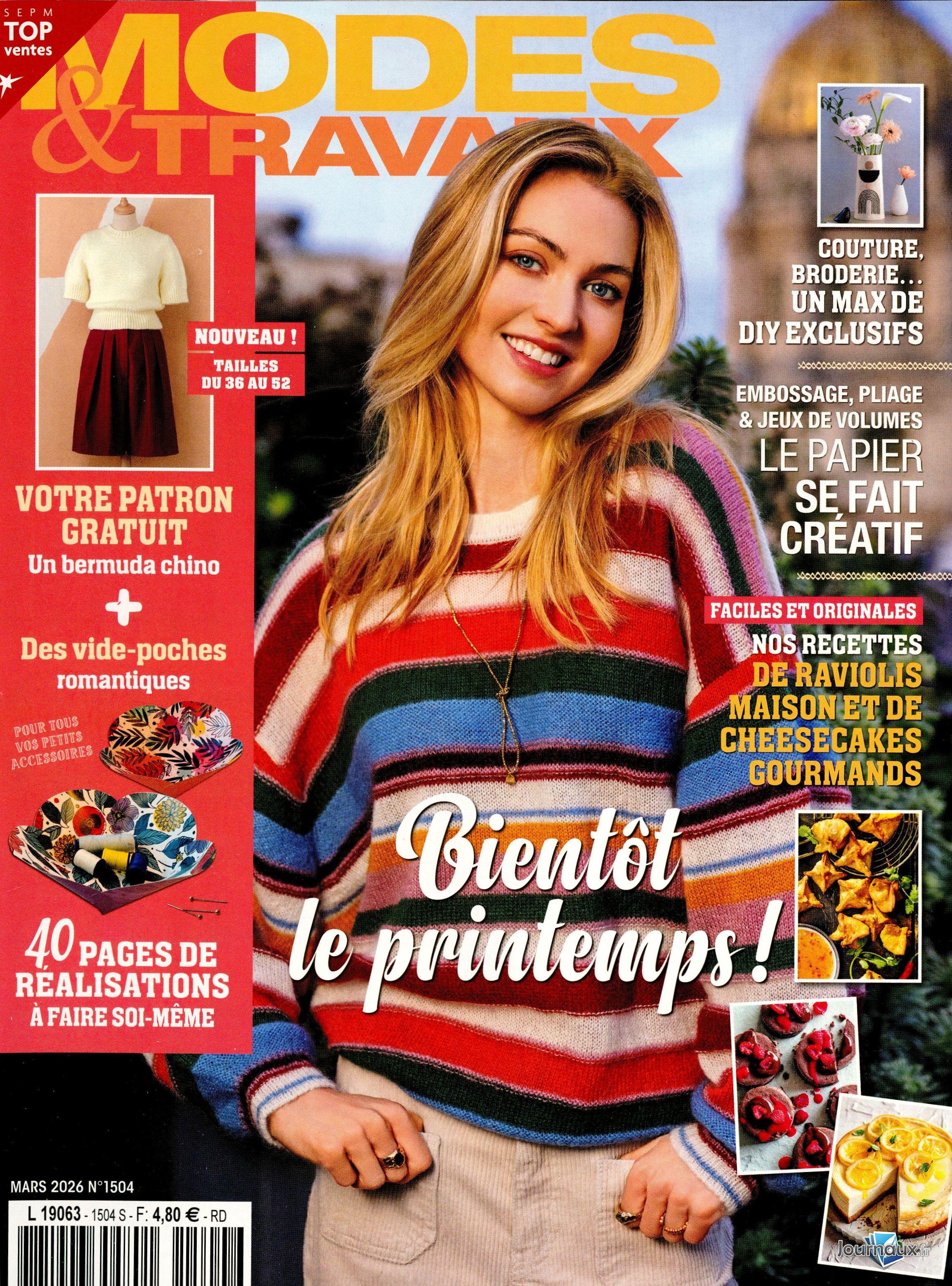 Modes & Travaux + Marie France n° 1504 2026-02-04