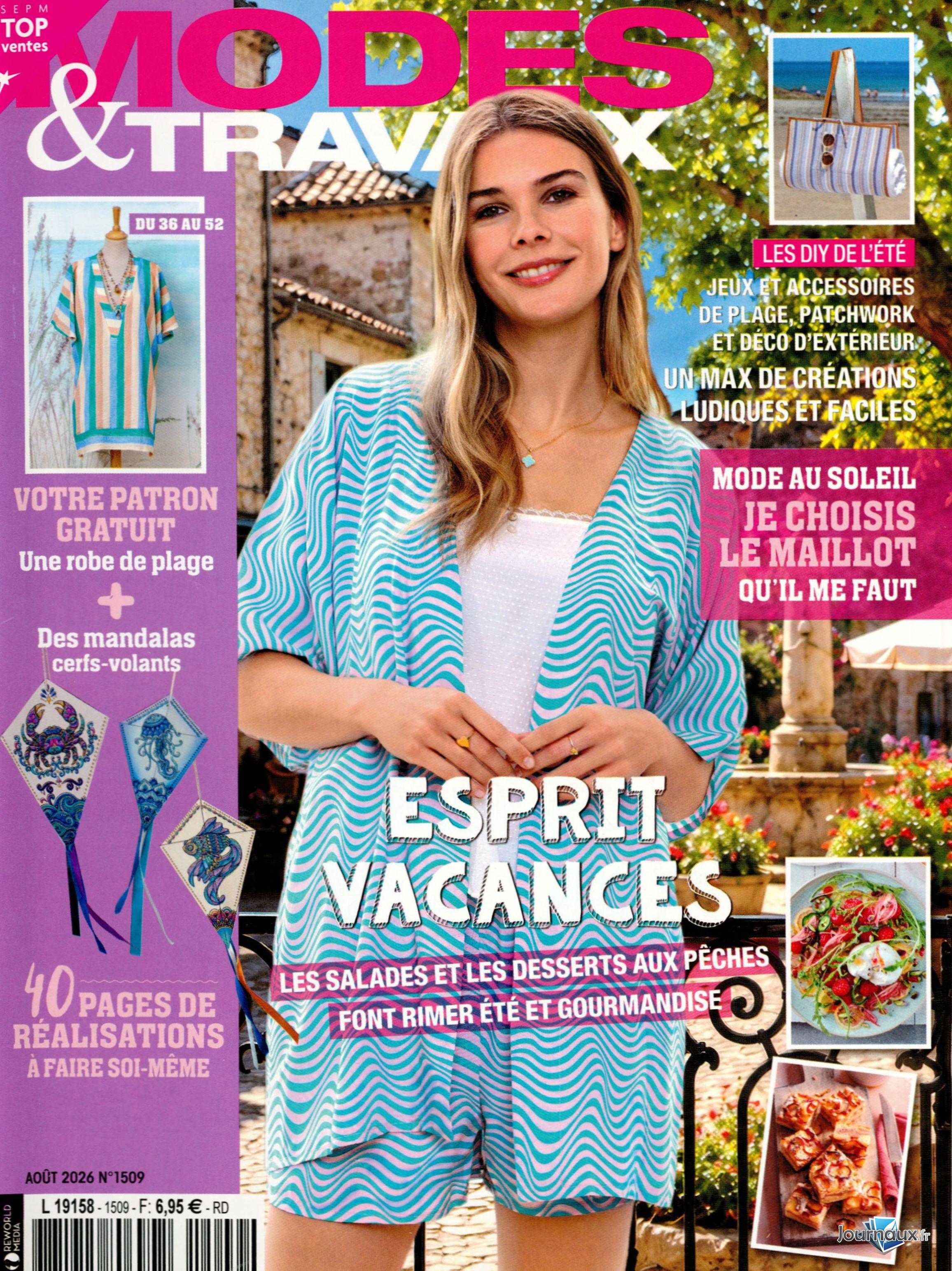Modes & Travaux + 2 Patrons Couture n° 1509 2026-07-02