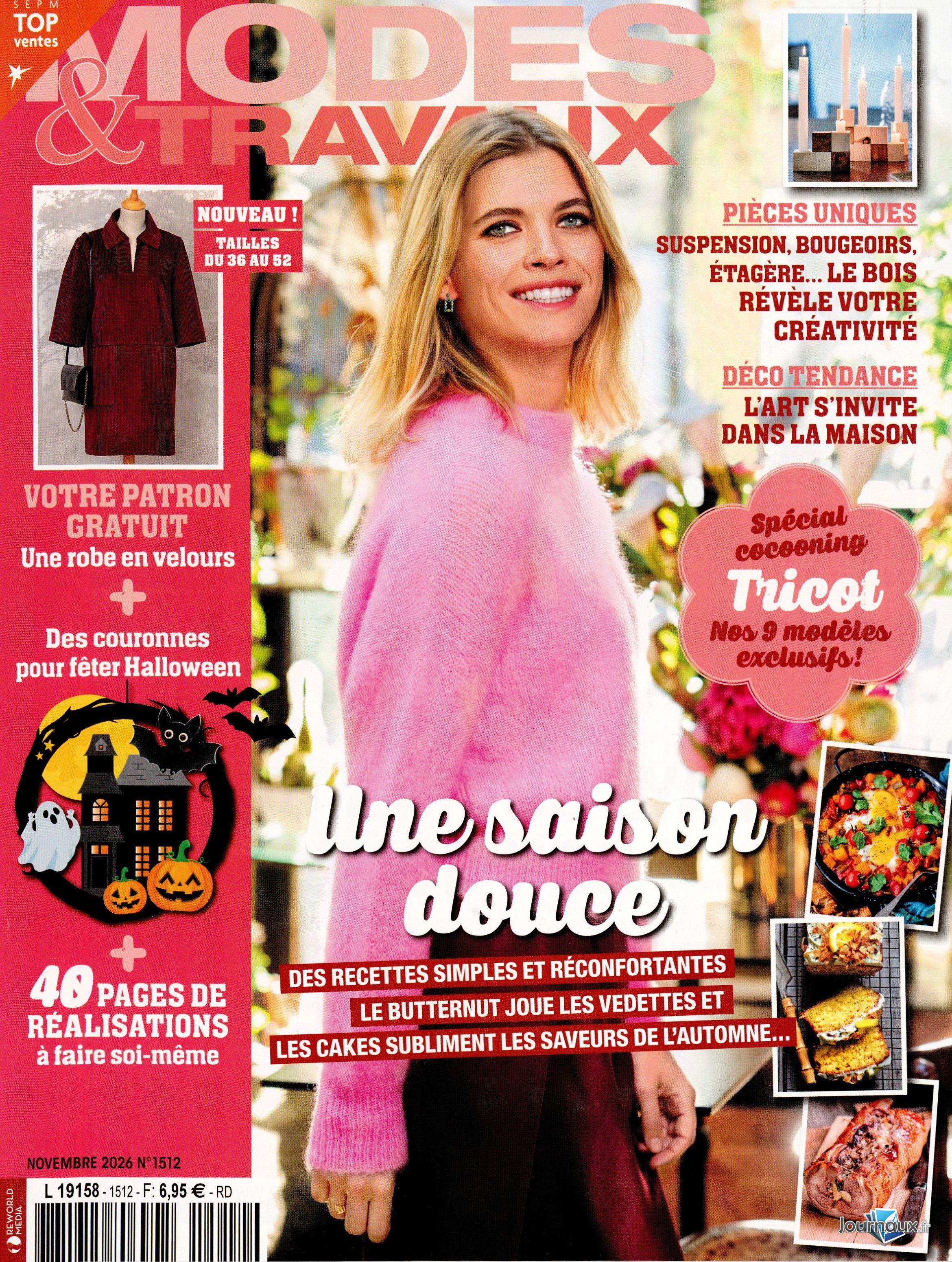 Modes & Travaux + 2 Patrons Couture n° 1512 2026-10-02