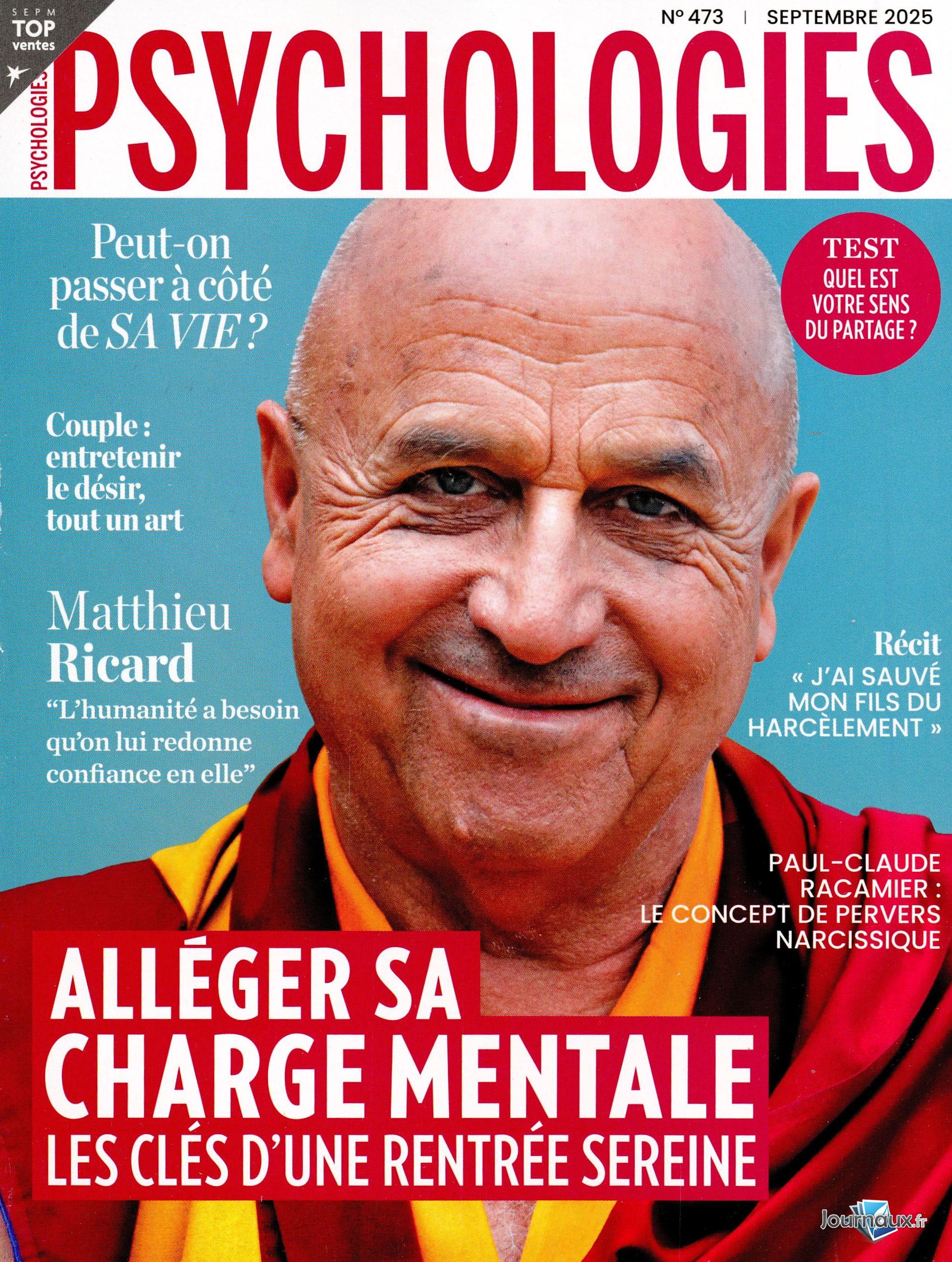 Marie France + Psychologies n° 341 2025-08-27