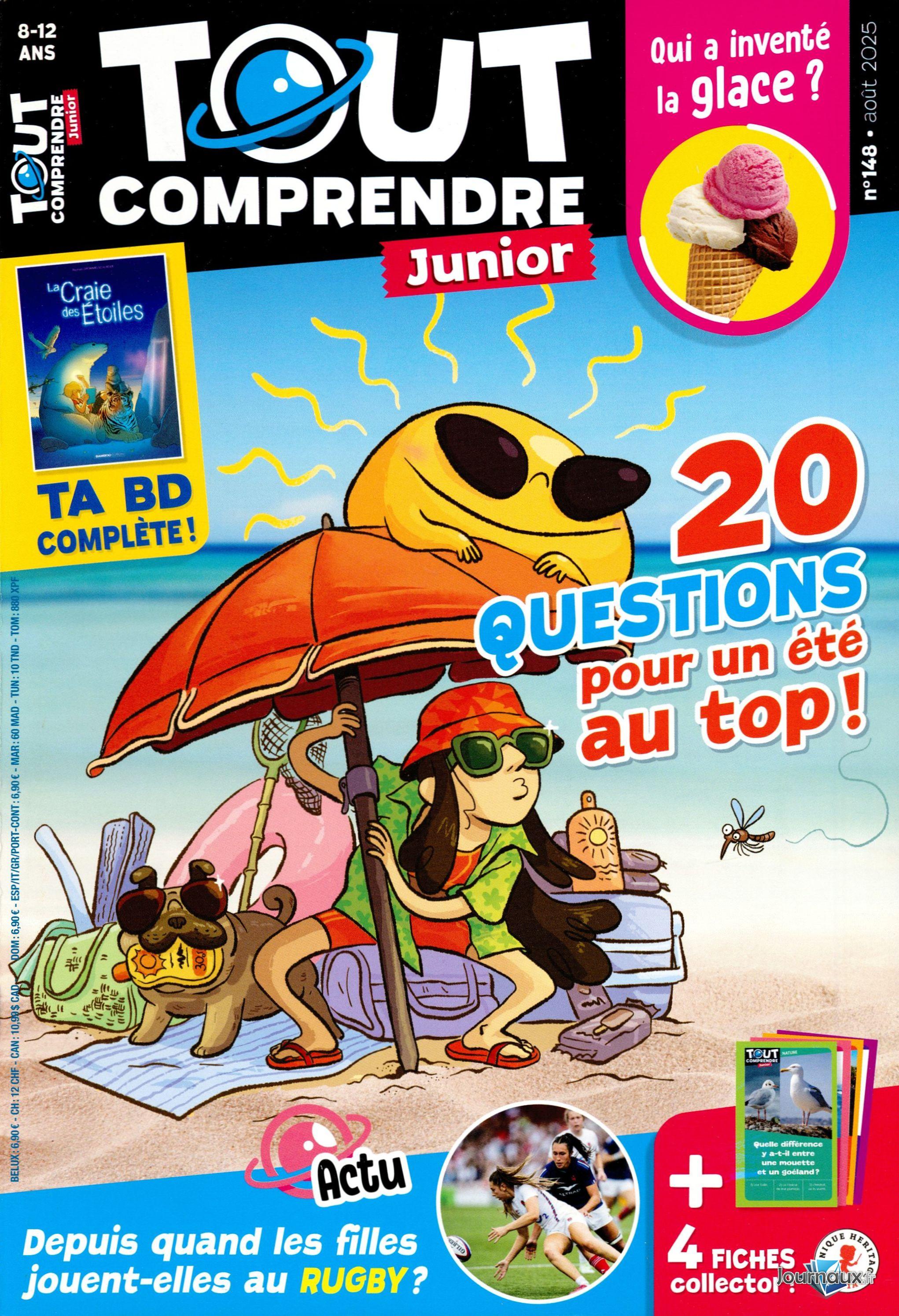 Tout Comprendre Junior - 2 magazines (Août+Septembre 2025) n° 149 2025-08-20