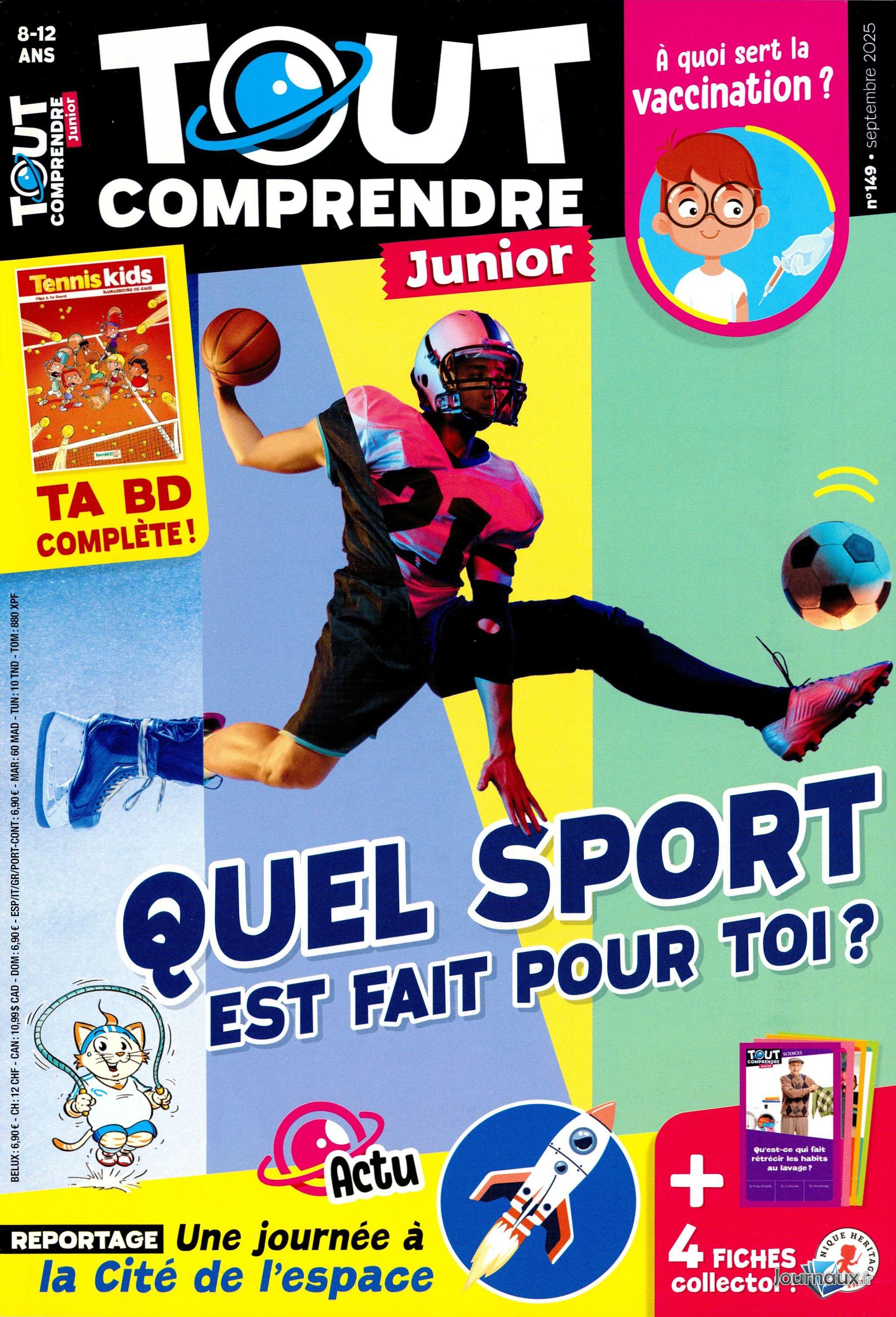 Tout Comprendre Junior - 2 magazines (Août+Septembre 2025) n° 149 2025-08-20