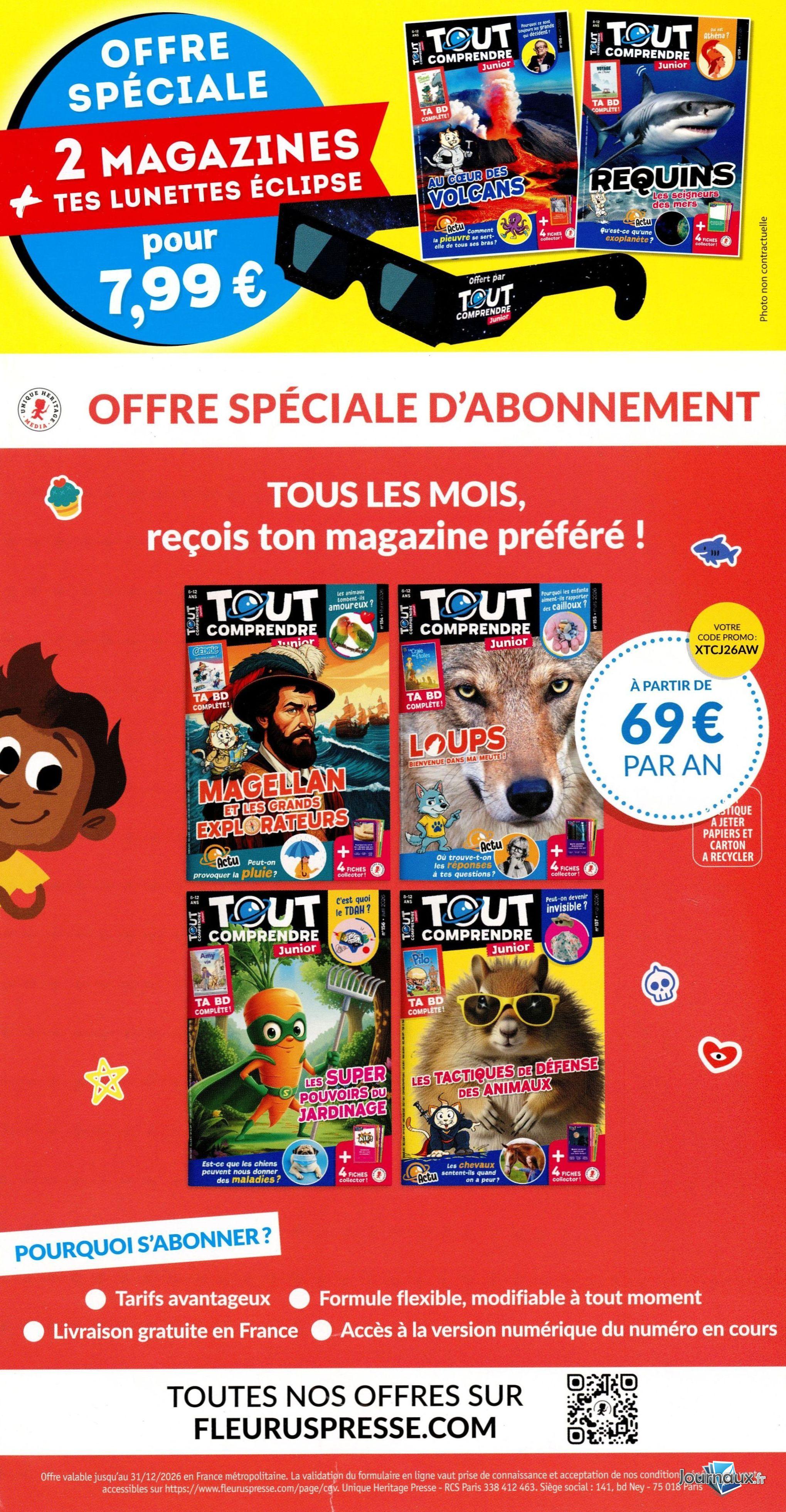 Tout Comprendre Junior - 2 magazines n° 159 2026-06-24