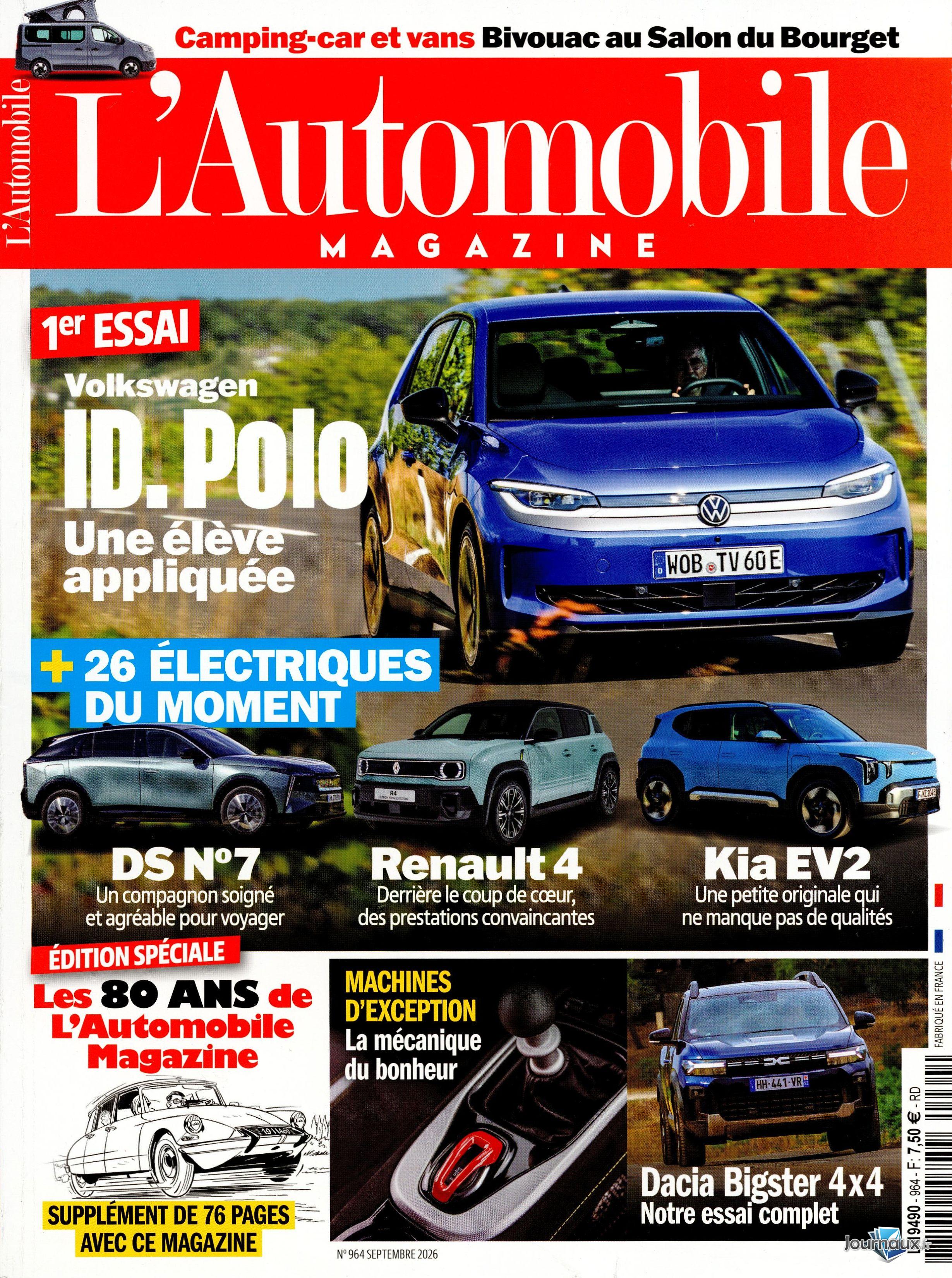 L'Automobile Magazine n° 964 2026-09-10