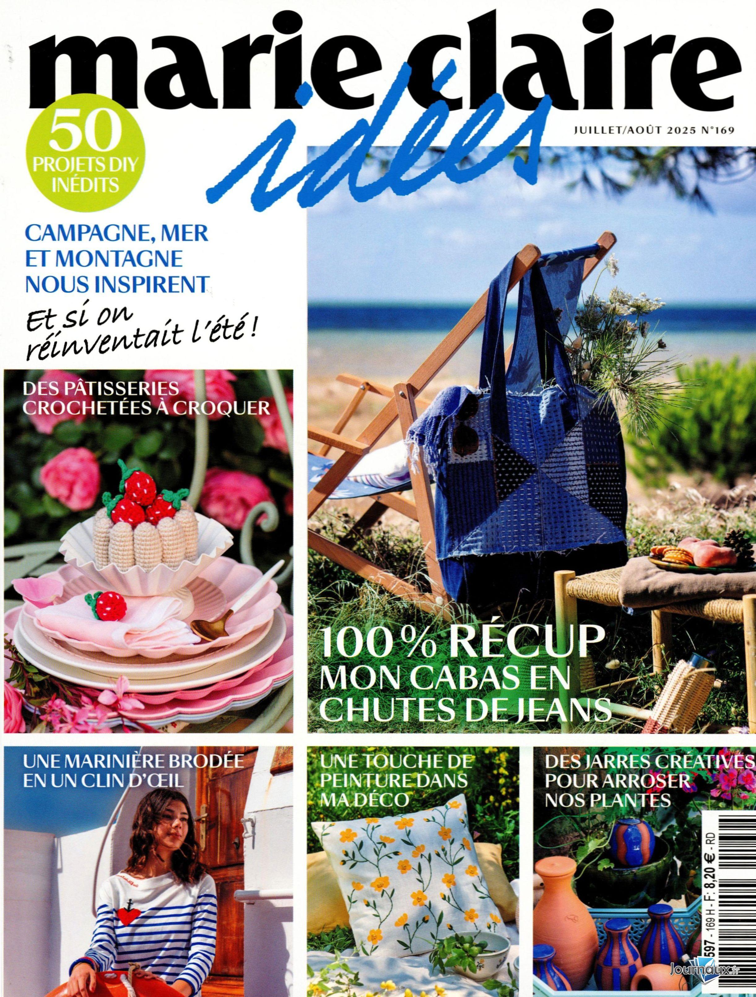 Marie Claire Idées + un sac collector  n° 169 2025-06-27