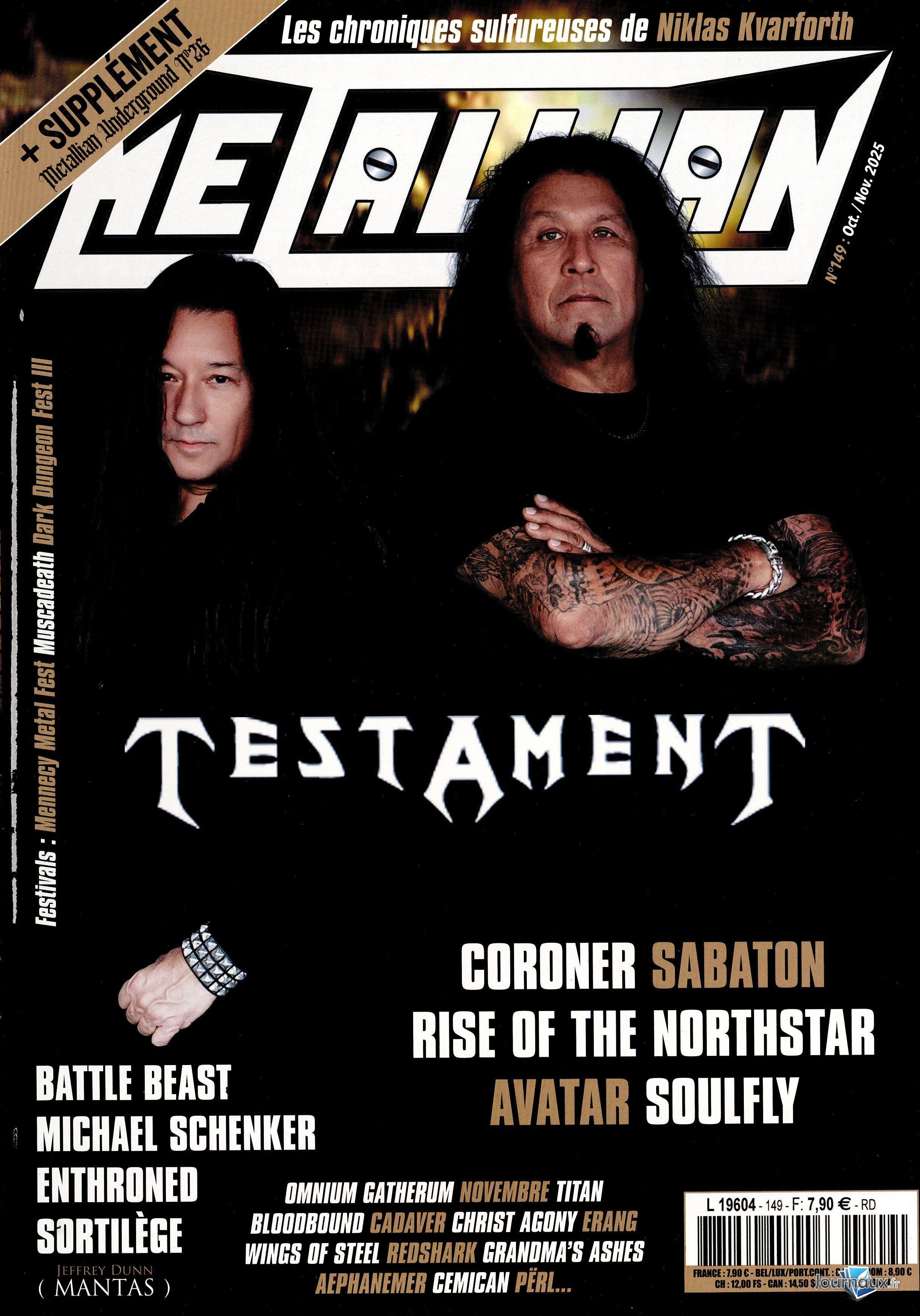Metallian n° 149 2025-10-31