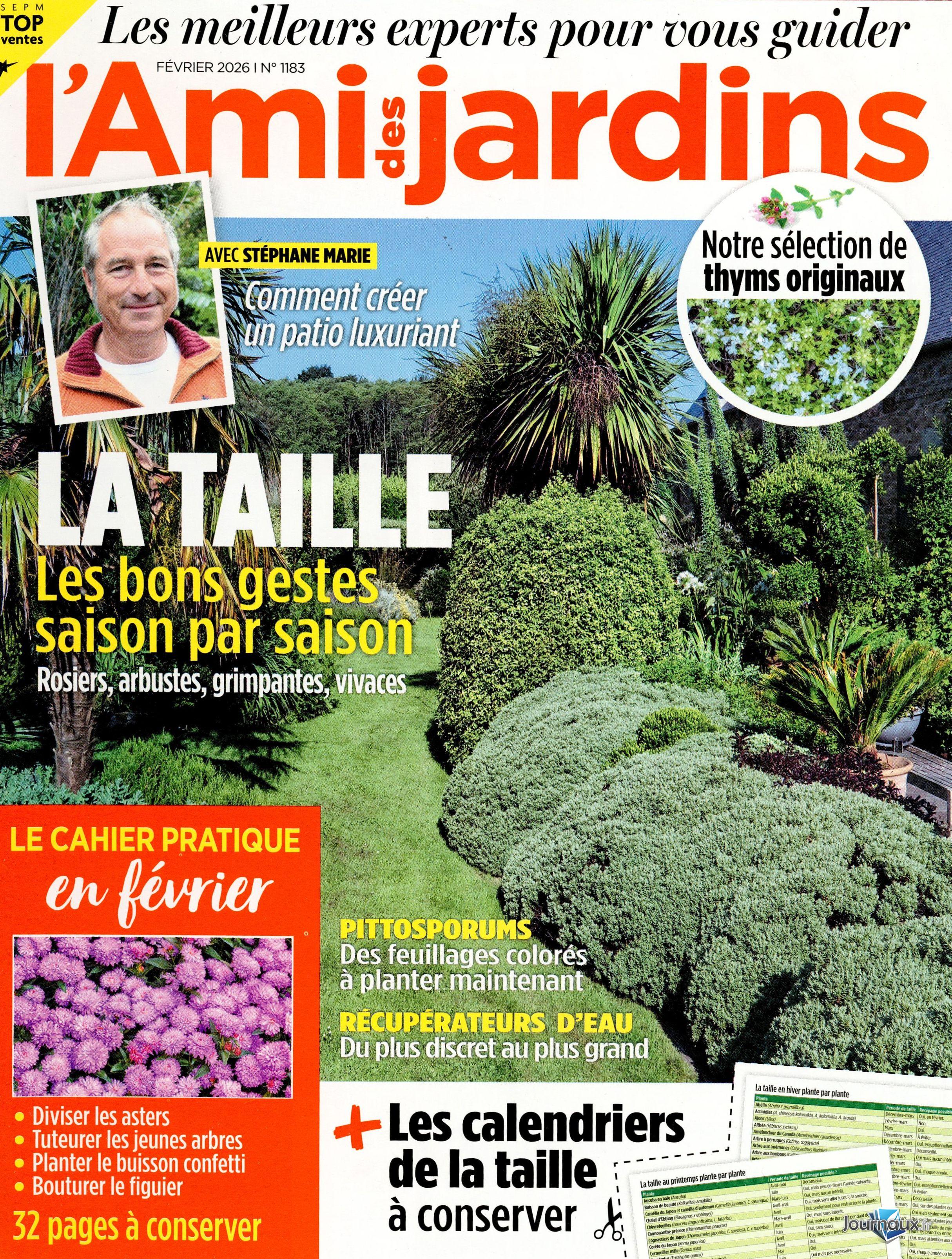 Pleine vie + Ami des jardins  n° 477 2026-01-31