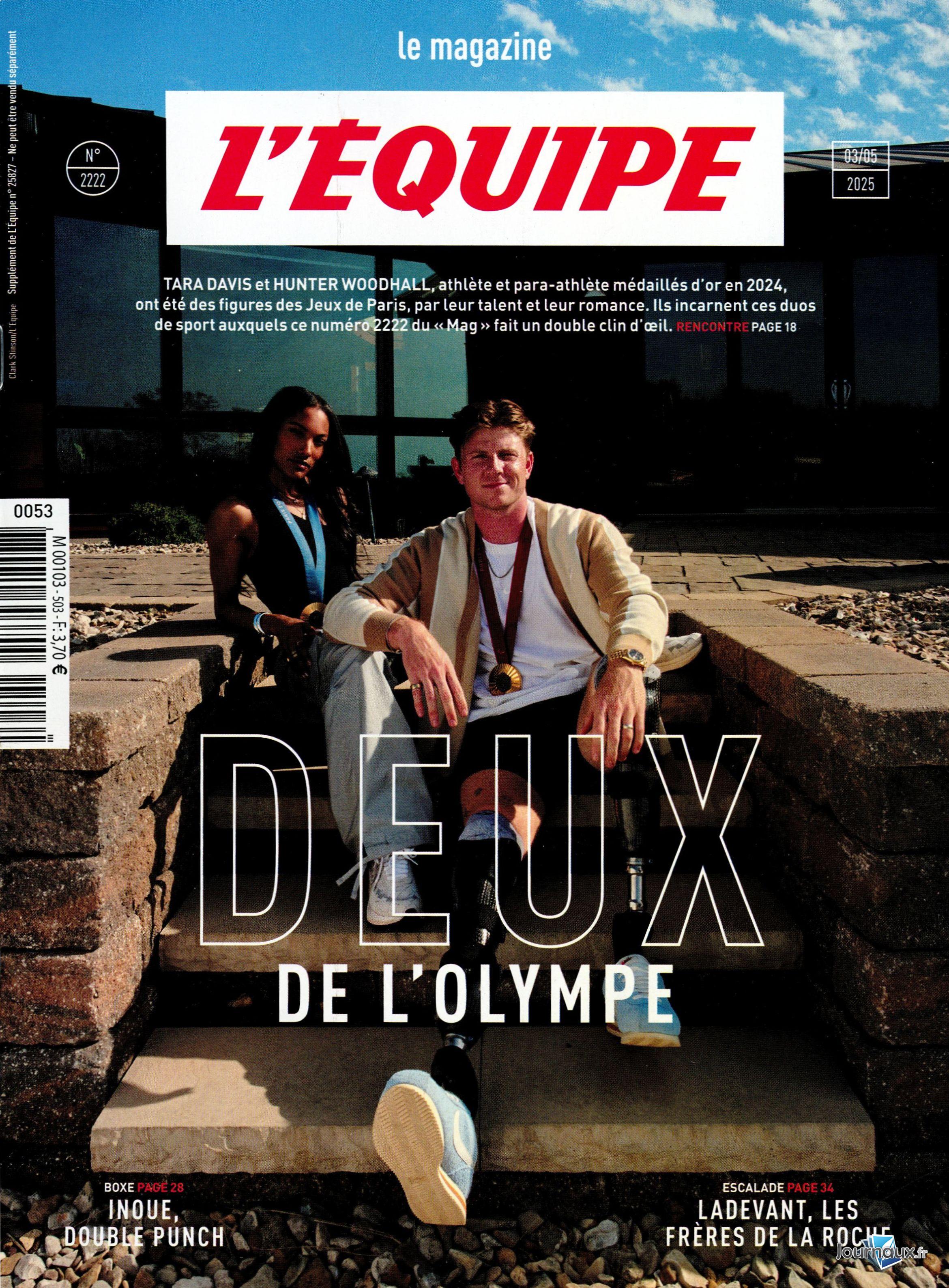 L'Equipe Samedi + Supplément Equipe Magazine n° 503 2025-05-03