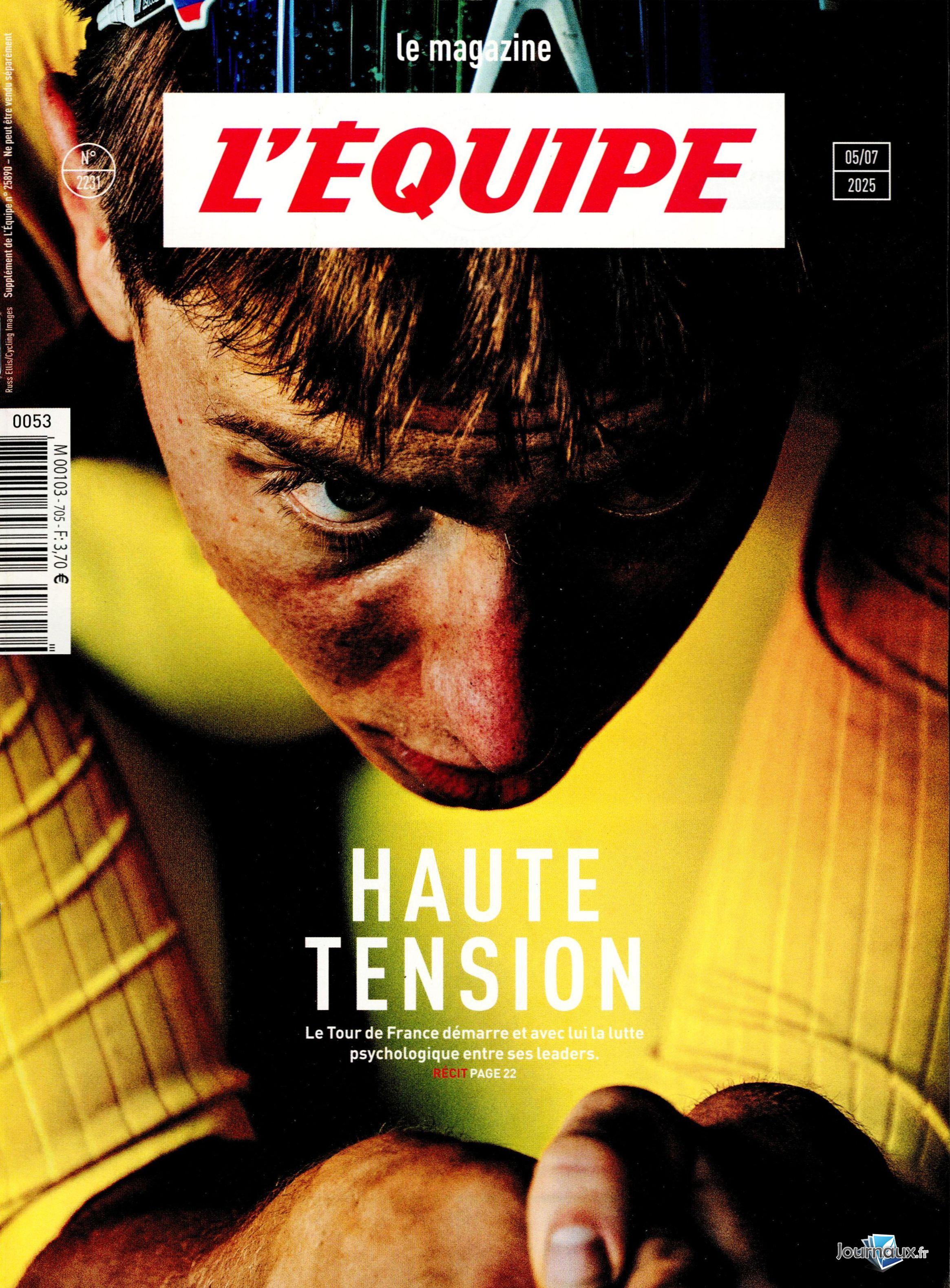 L'Equipe Samedi + Supplément Equipe Magazine n° 705 2025-07-05