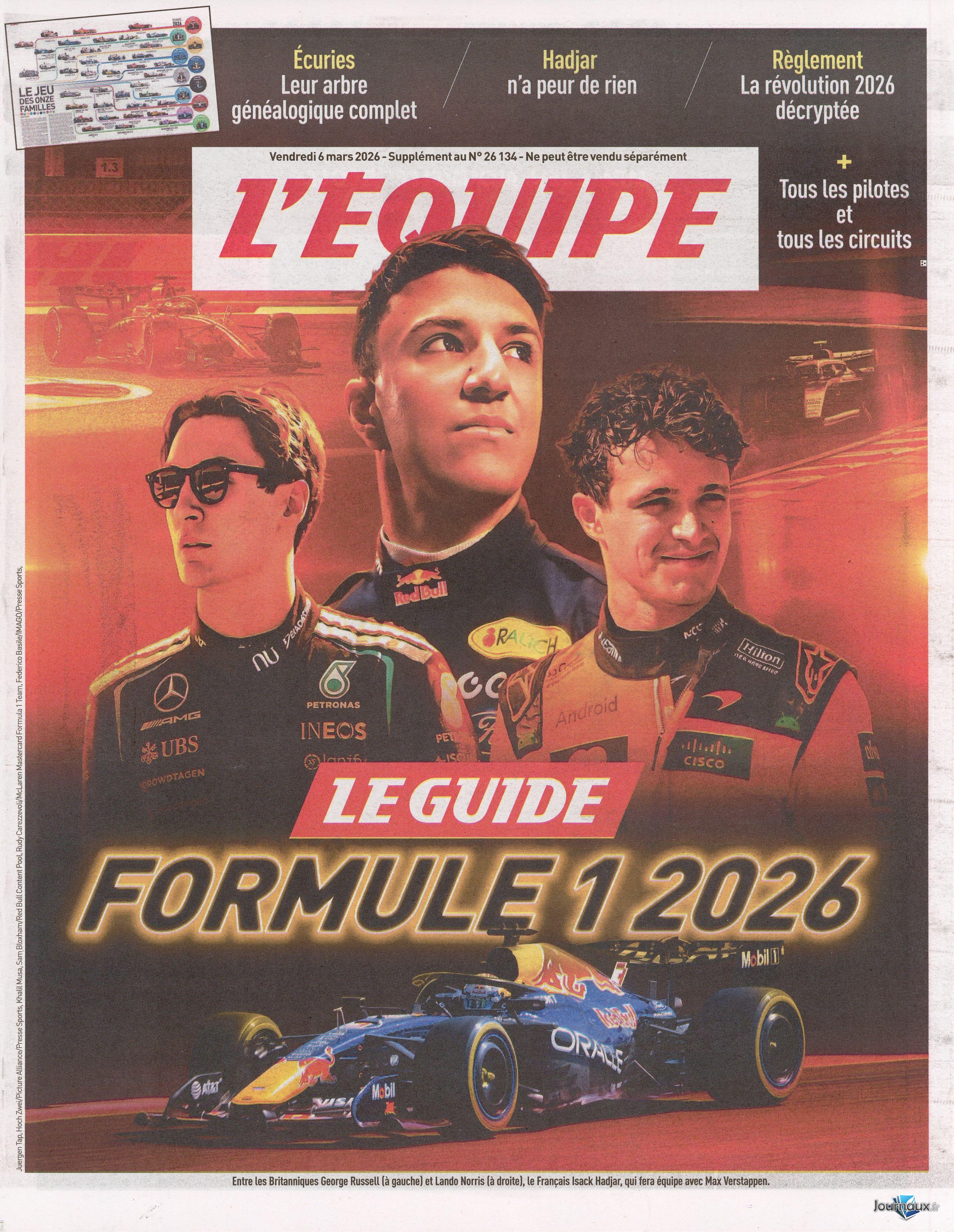 L'Équipe n° 306 2026-03-06