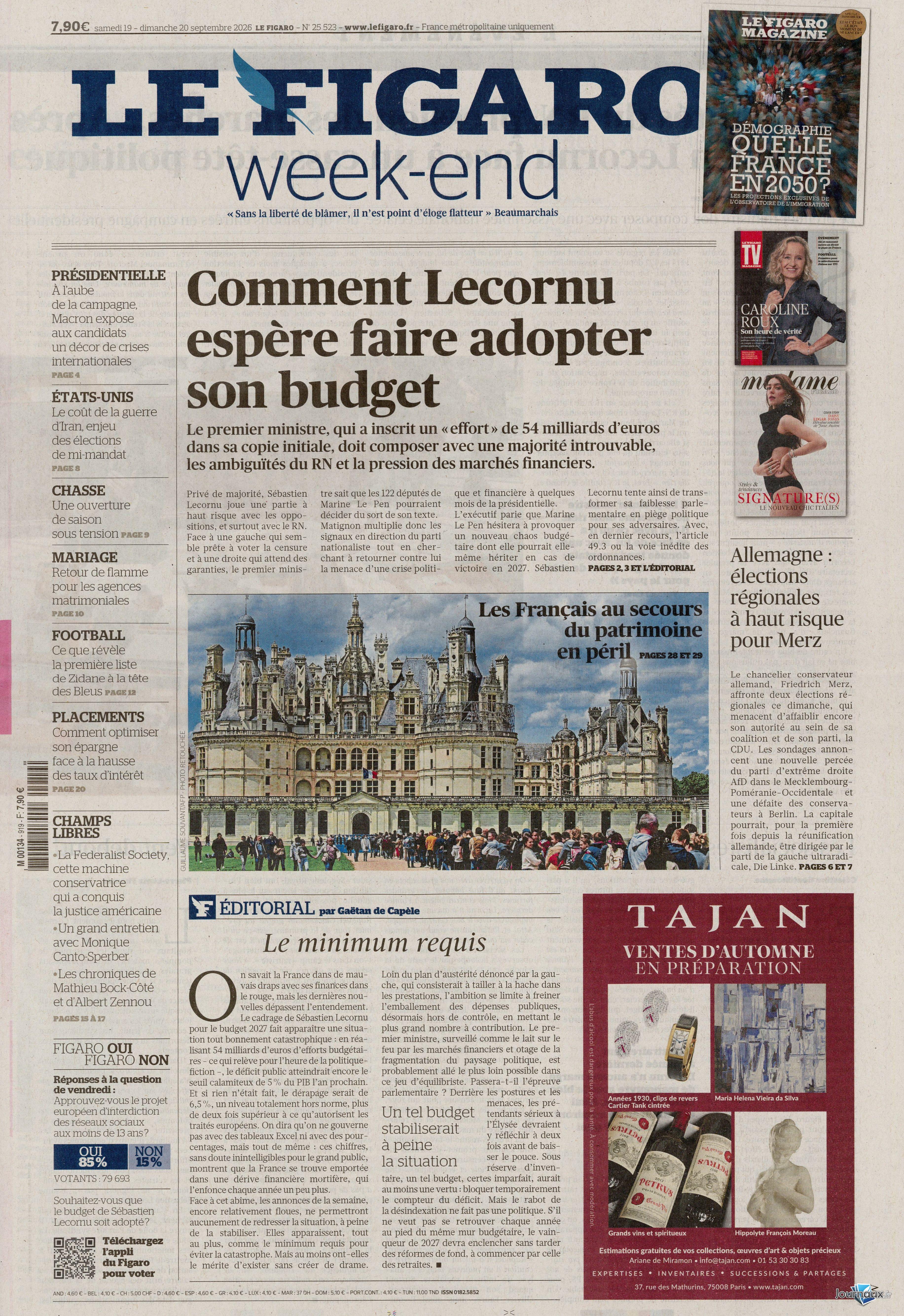 Le Figaro Week-End n° 919 2026-09-19